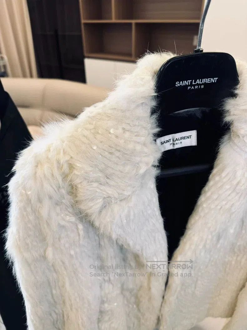 Saint Laurent Paris Saint Laurent Rabbit Fur Short Coat. Size US S / EU 44-46 / 1 - 2 Thumbnail