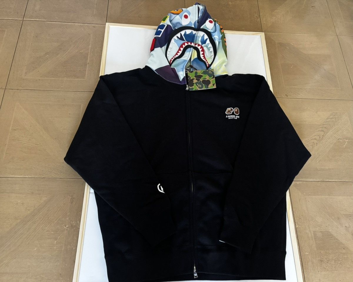 Bape Authentic ape bape x BAYC relaxed fit shark full zip hoodie Size US M / EU 48-50 / 2 - 1 Thumbnail