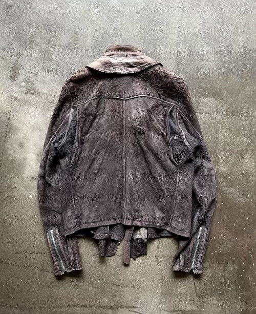 Maison MIHARA YASUHIRO Mihara Yasuhiro Early Distressed Leather Jacket Size US XS / EU 42 / 0 - 2 Thumbnail