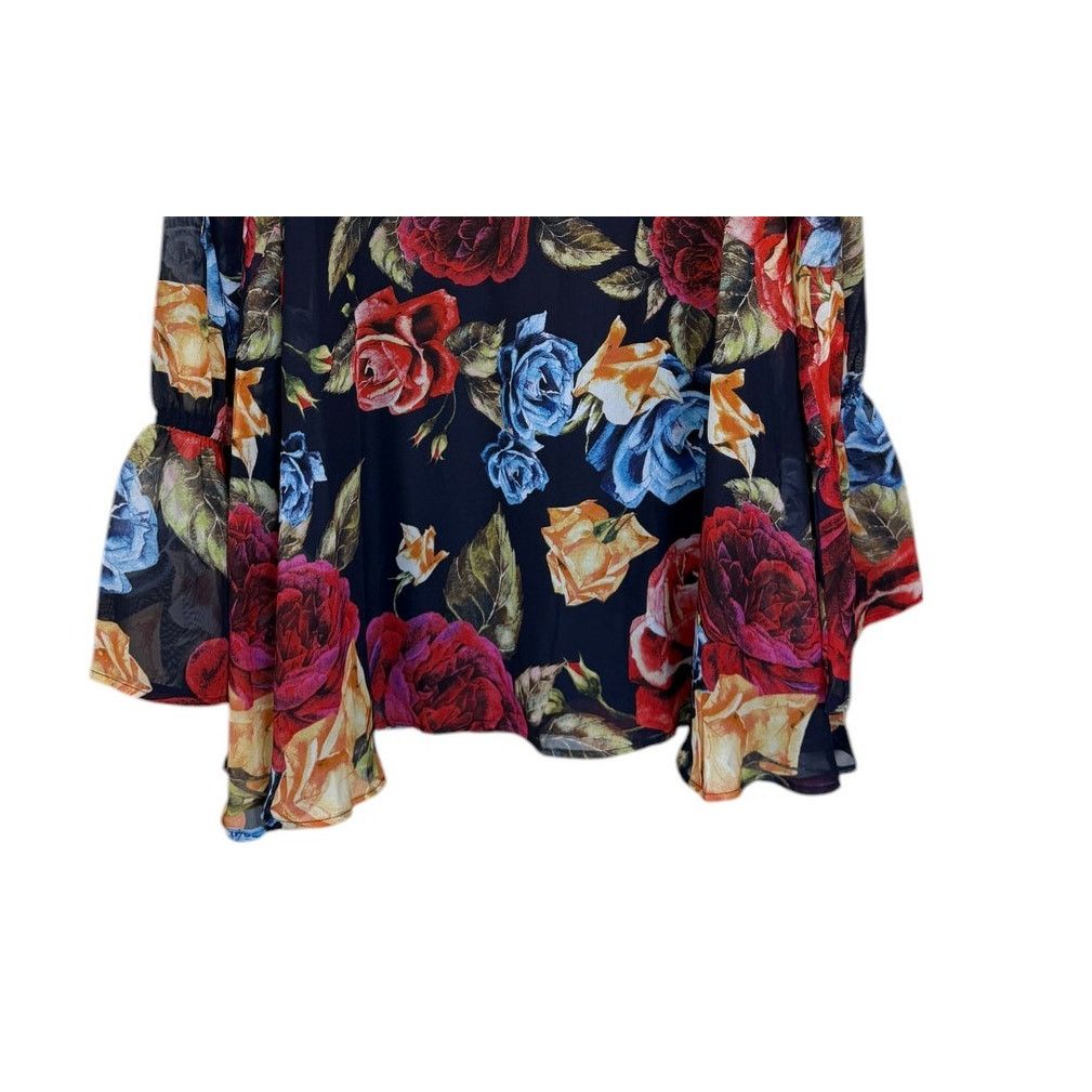 Show Me Your MuMu Show Me Your Mumu Top Women XS Black Perveen Pirate Floral Size XS / US 0-2 / IT 36-38 - 3 Thumbnail