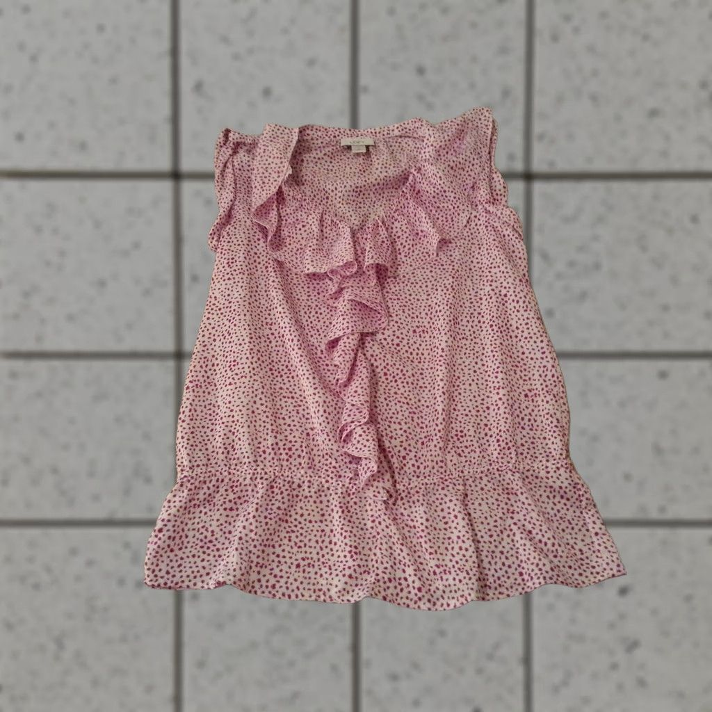 Ann Taylor Ann Taylor Shirt Blouse Womens M Medium Cotton Pink Size M / US 6-8 / IT 42-44 - 1 Thumbnail