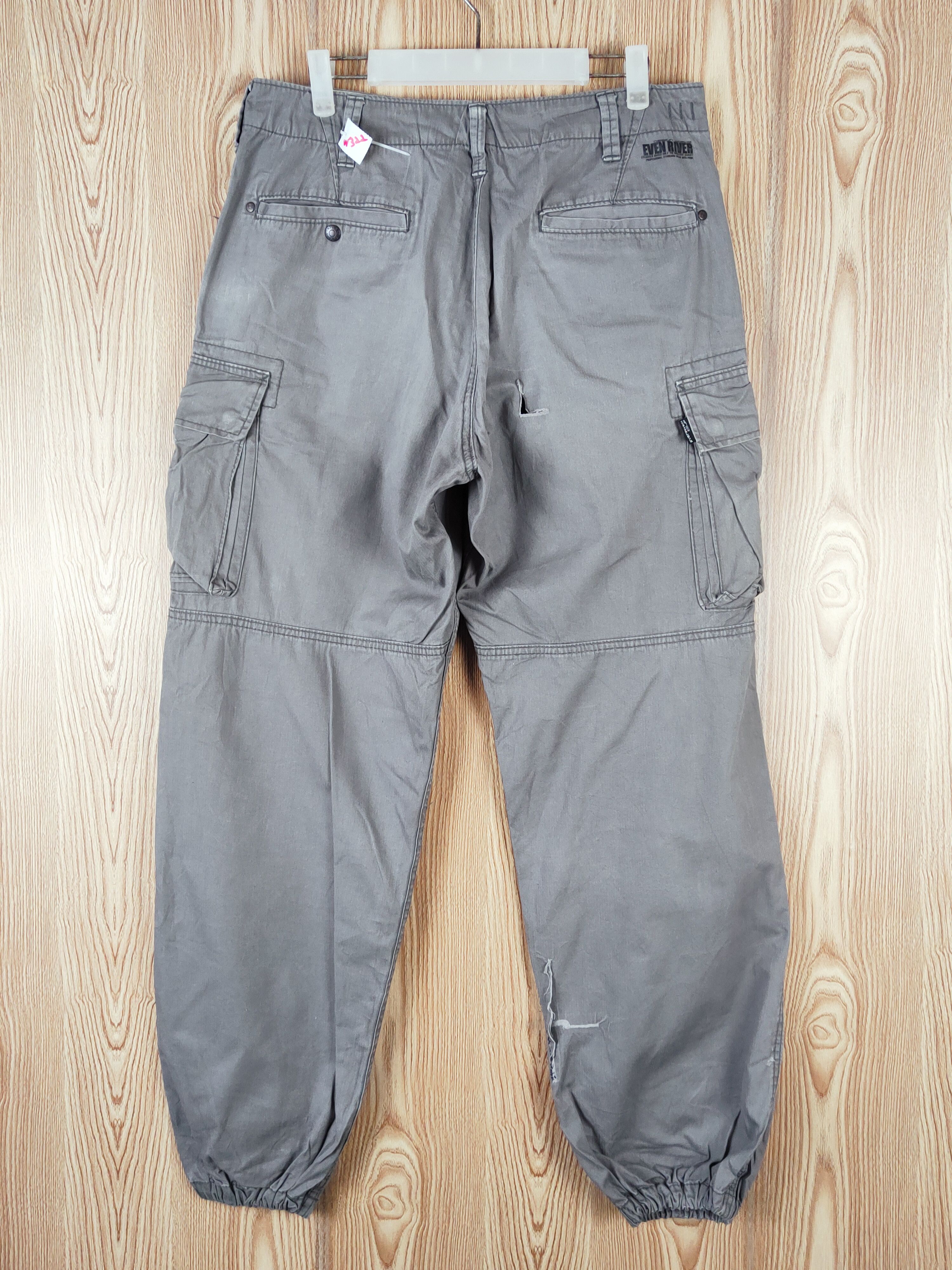Japanese Brand Evenriver Dark Gray Multipocket Tactical Joggers #W322 Size US 32 / EU 48 - 9 Thumbnail