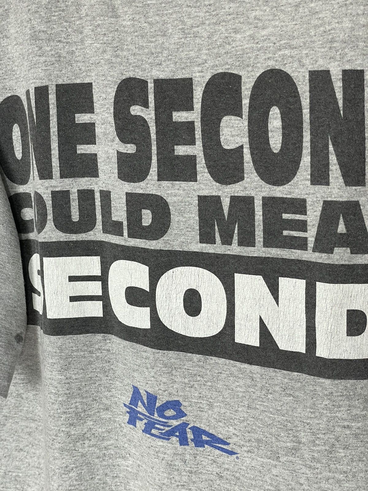 No Fear × Vintage Vintage No fear “One Second Could Mean Second” 1996 tee Size US L / EU 52-54 / 3 - 6 Thumbnail