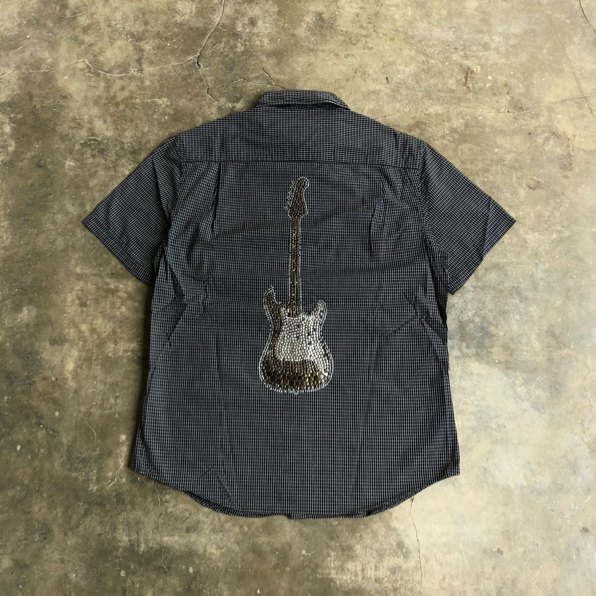 PPFM 2000s PPFM Protector Guitar Beaded Bling Shirt Short Slevee Size US M / EU 48-50 / 2 - 6 Thumbnail