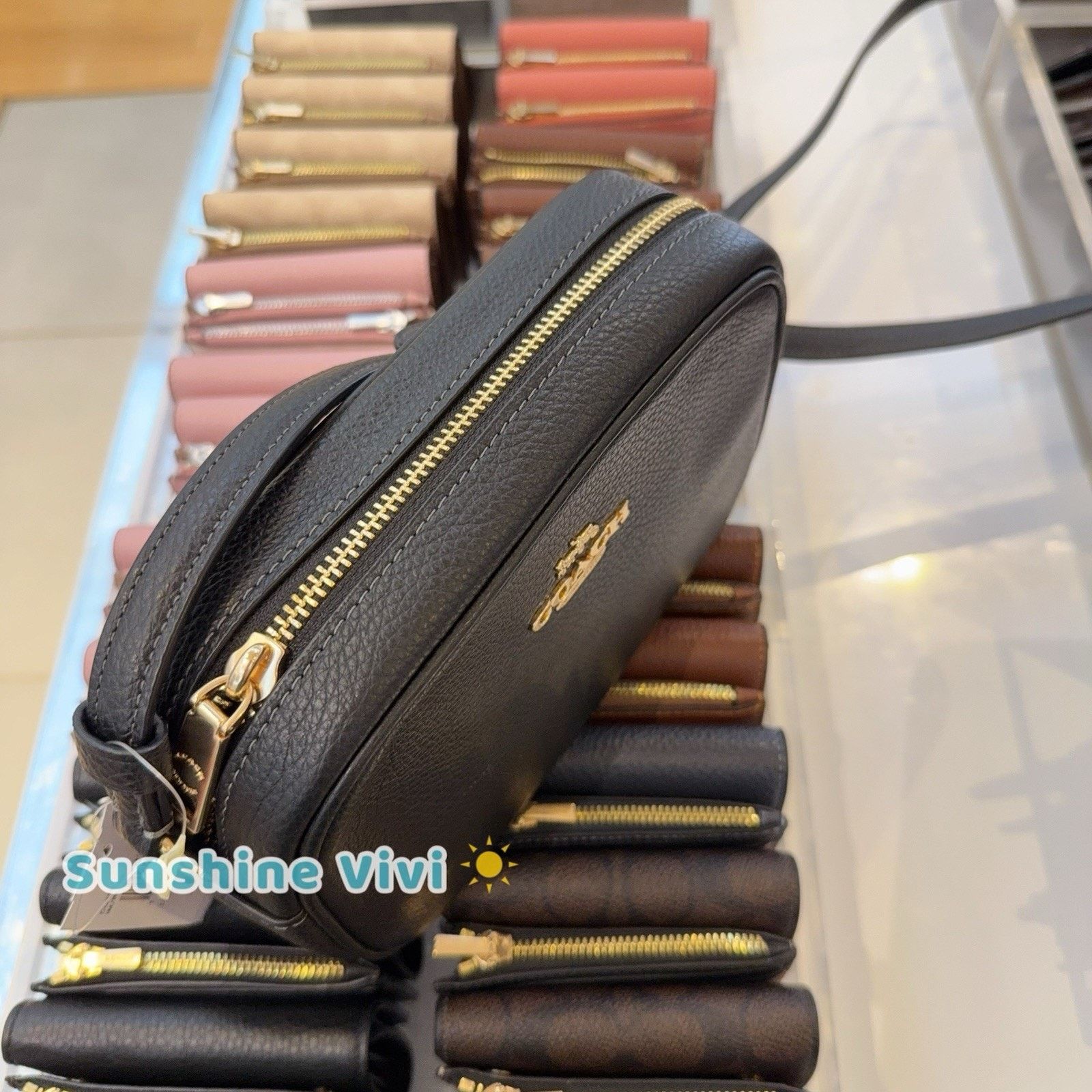 Coach NWT COACH CQ875 Mini Jamie Camera Bag Purse Leather Black Size ONE SIZE - 2 Thumbnail
