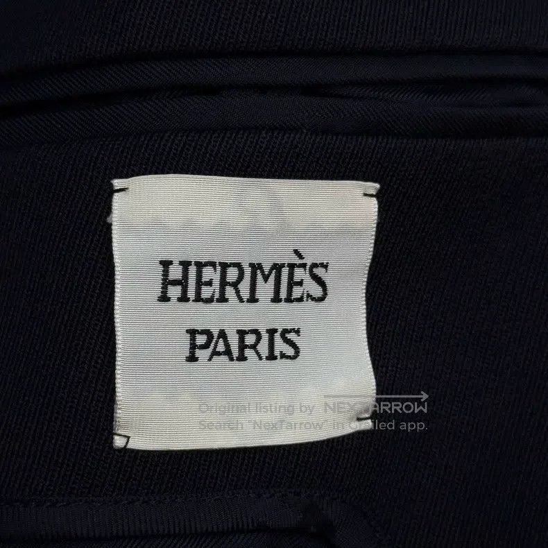 Hermes Hermes Blue-Black Wool Overcoat Size S / US 4 / IT 40 - 5 Thumbnail