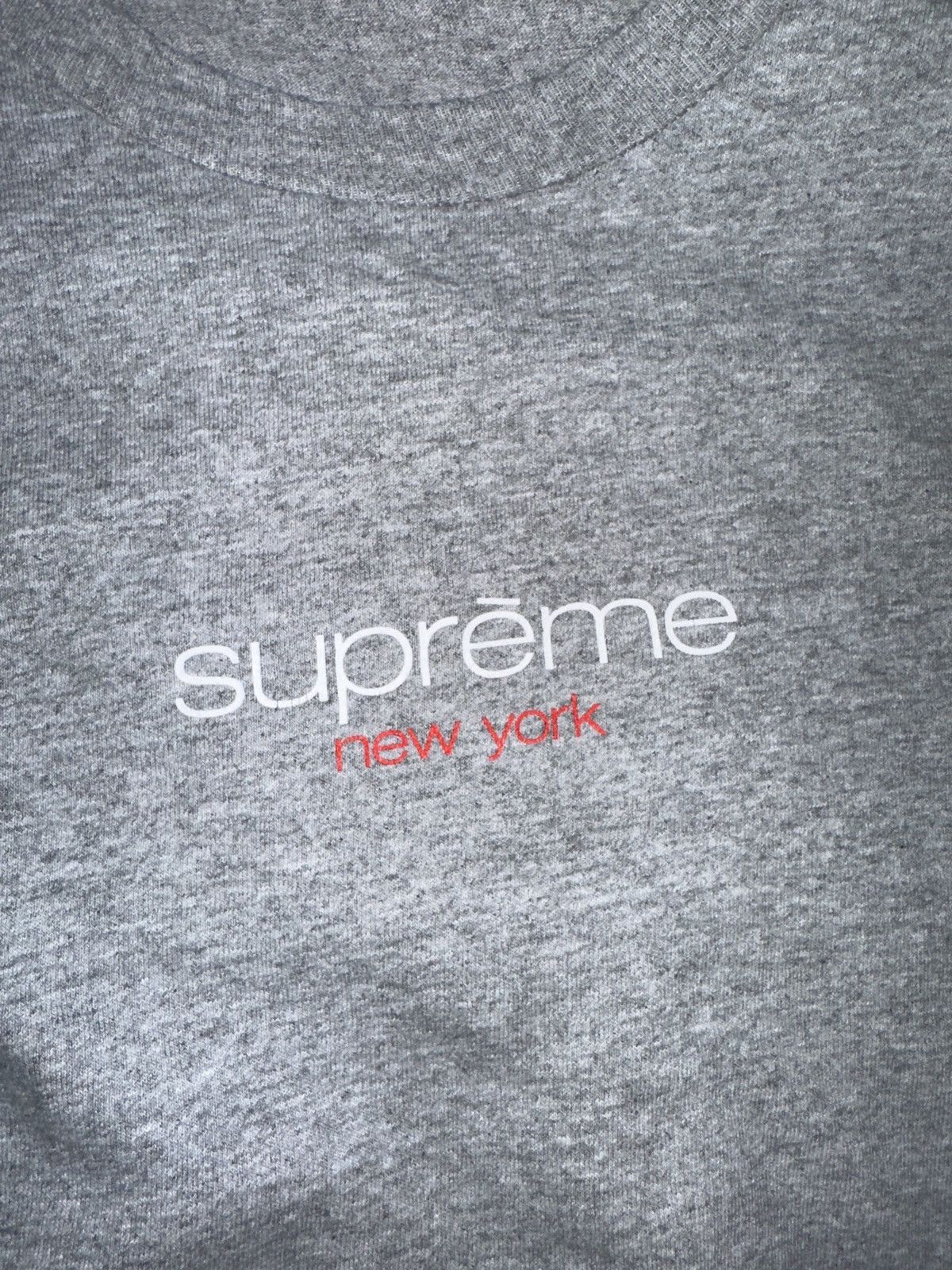 Supreme Grey supreme New York tee Size US XL / EU 56 / 4 - 5 Thumbnail