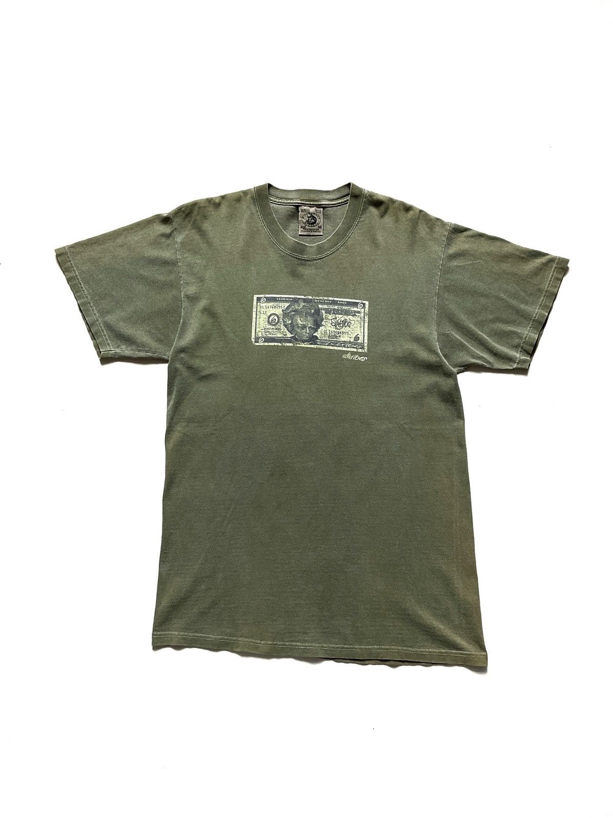 Vintage 90s Vintage Money OG Green Skateboard T-Shirt Size US M / EU 48-50 / 2 - 1 Thumbnail