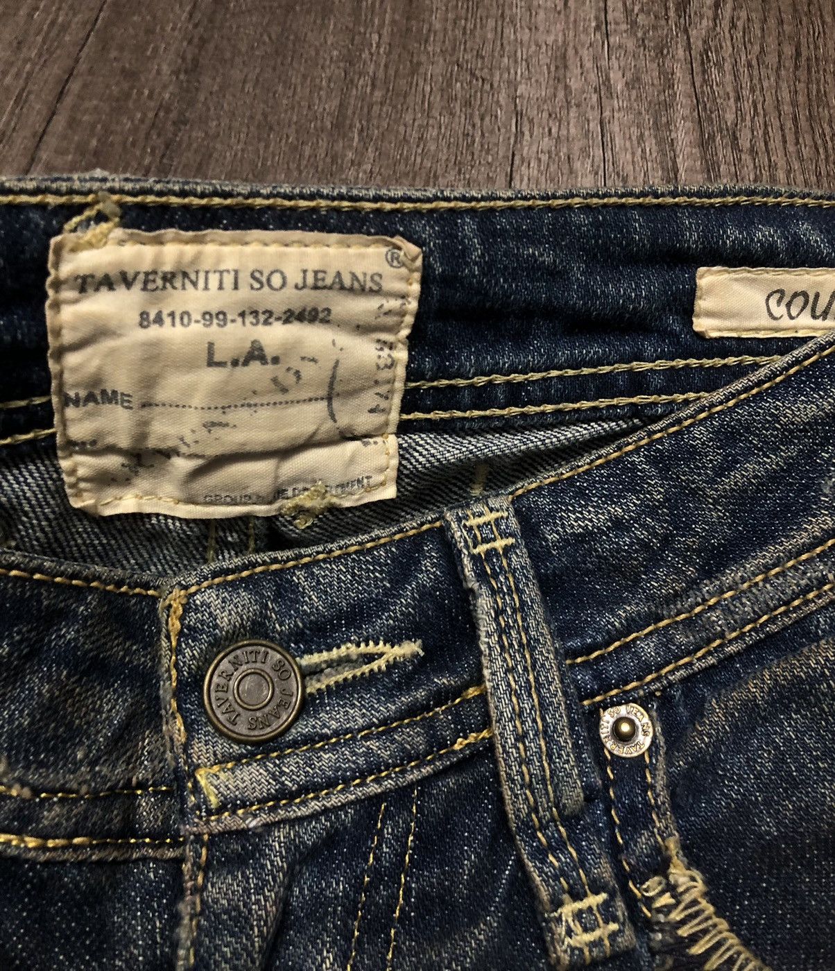 Taverniti × Vintage Distressed Denim Taverniti Jeans Courtney Flare Design Size 27" / US 4 / IT 40 - 14 Thumbnail