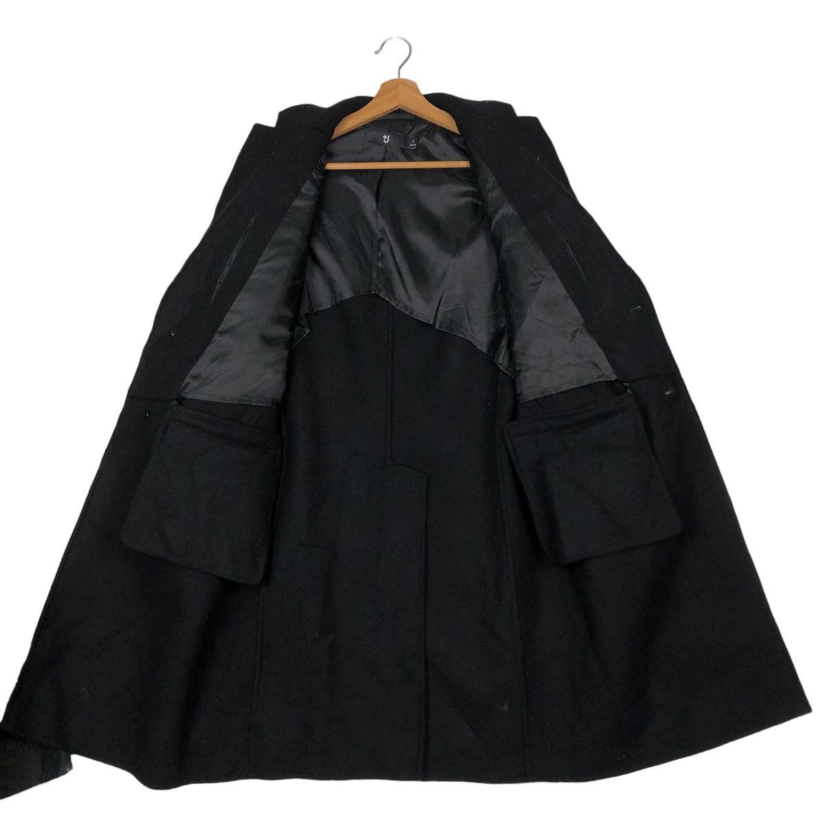 Jil Sander 🔥Rich Black - Long Fly Wool Jacket J+ Japan Made Size US S / EU 44-46 / 1 - 13 Thumbnail