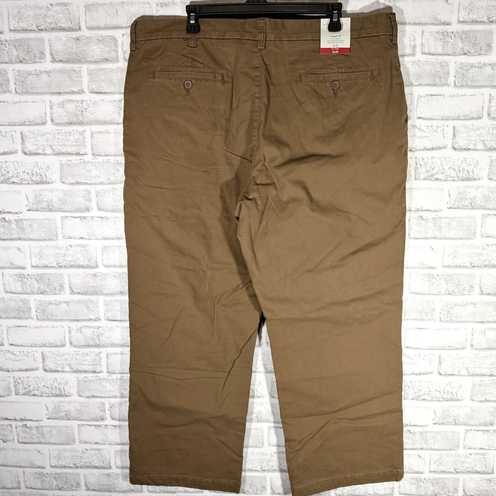 Croft & Barrow NWT Croft & Barrow Brown Chino Pants Classic Fit Mens Size 42x29 Size US 42 / EU 58 - 5 Thumbnail