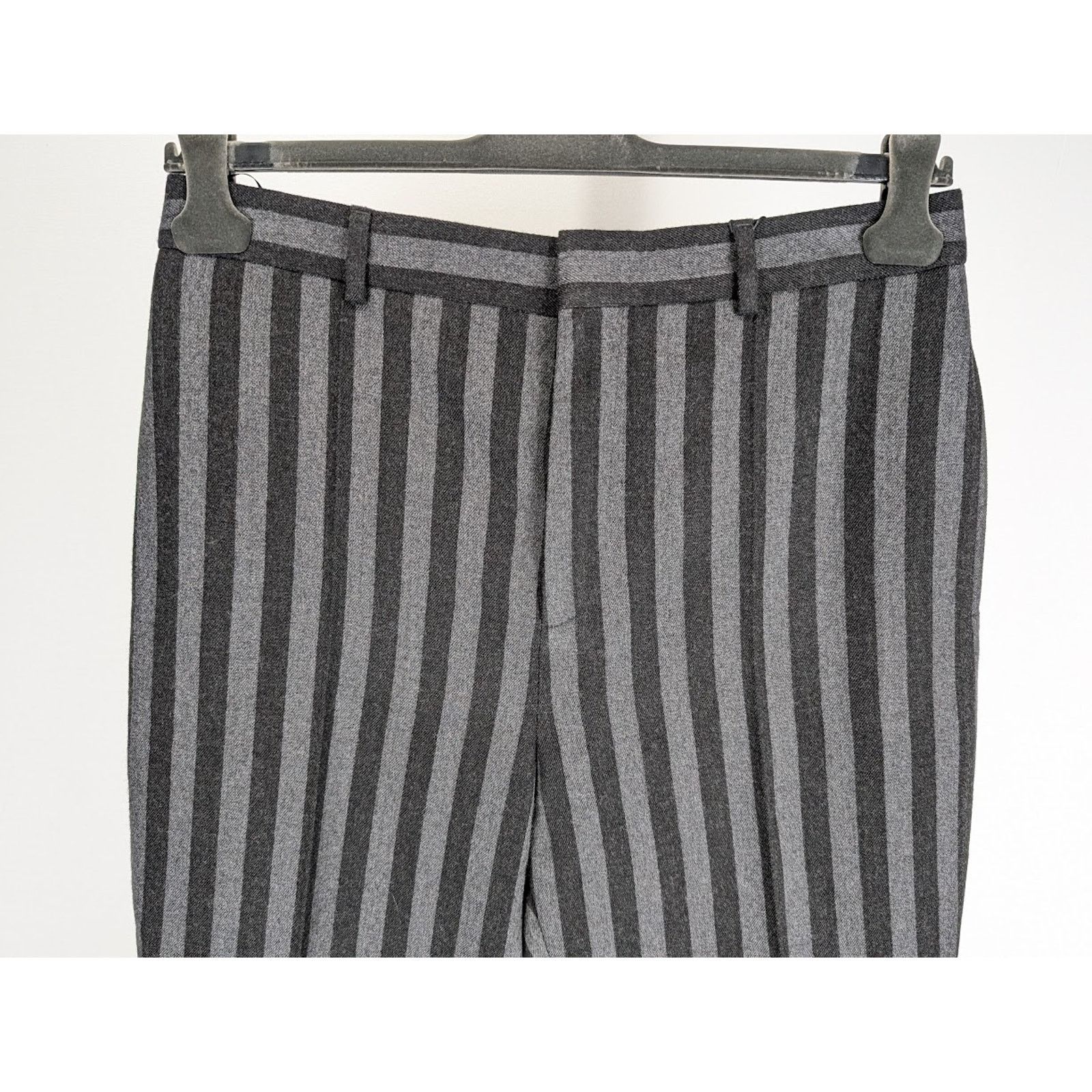 Saint Laurent Paris o1rshd1 Q:2 / Tailleur Rayure Brossee Pant in Gris Anthr Size US 34 / EU 50 - 8 Thumbnail