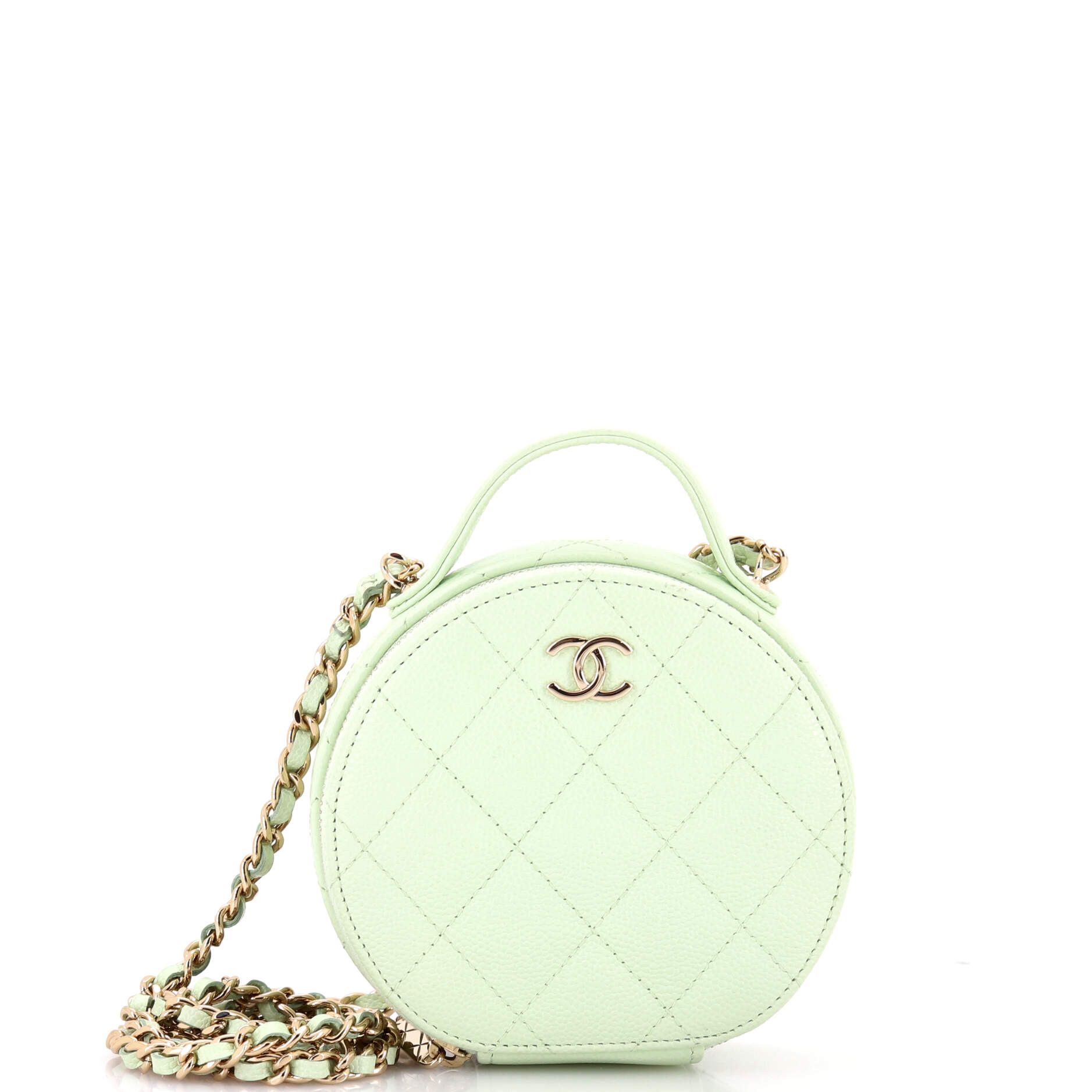 Chanel Handle with Care Round Vanity Case with Chain Size ONE SIZE - 1 Thumbnail
