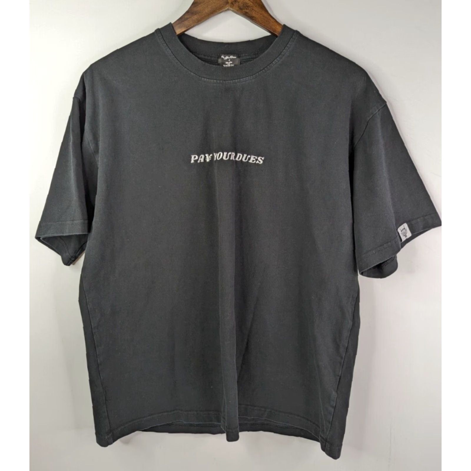 Vintage PYD T-Shirt Mens Short Sleeve Black Cotton Size S Logo Graphic Dragon Jumbo Pay Your Dues Japan Size US S / EU 44-46 / 1 - 3 Thumbnail