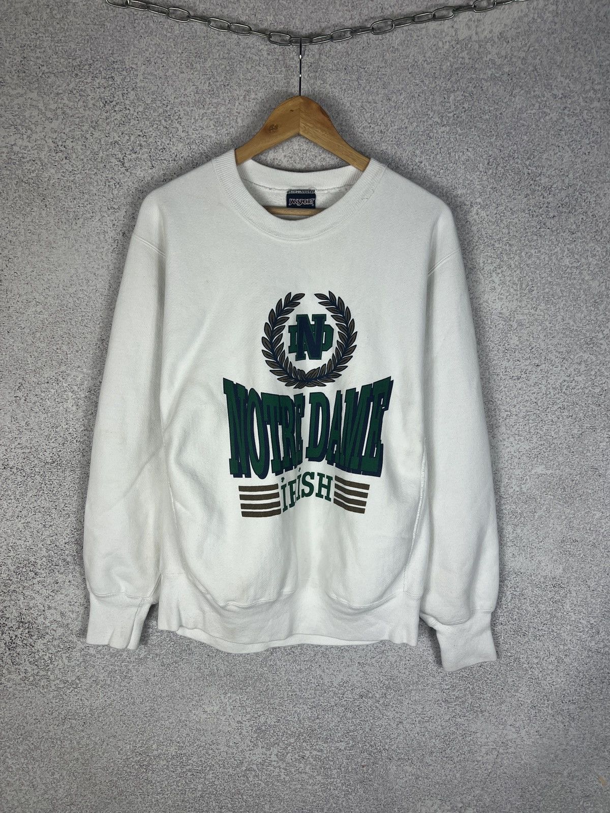 Jansport Vintage Jansport Norte Dame Irish Made in USA Sweatshirt 90s Size US L / EU 52-54 / 3 - 1 Thumbnail