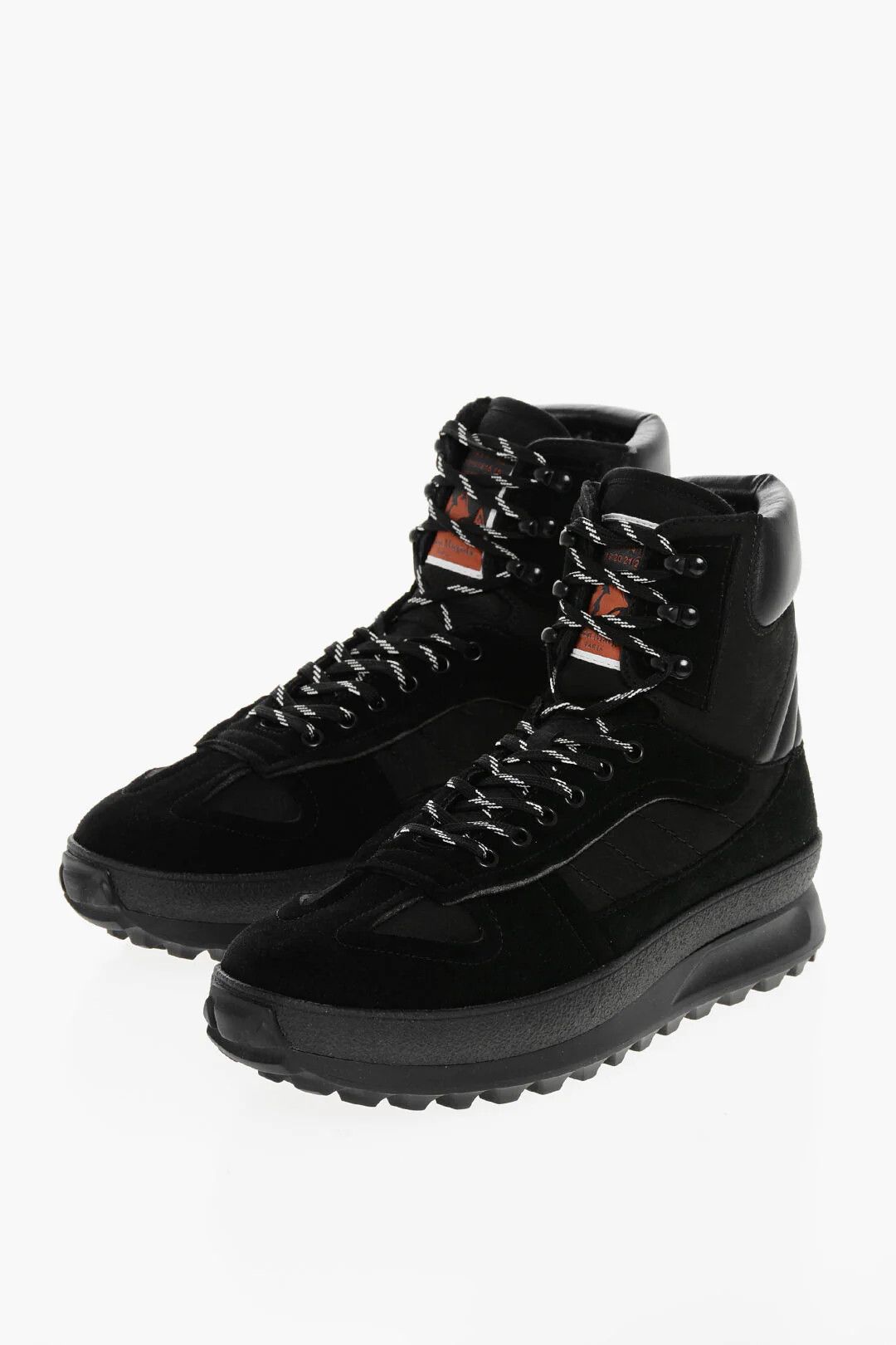 Maison Margiela og1mm0326 Leather Climber Hi-Top Sneakers in Black Size US 10 / EU 43 - 2 Thumbnail