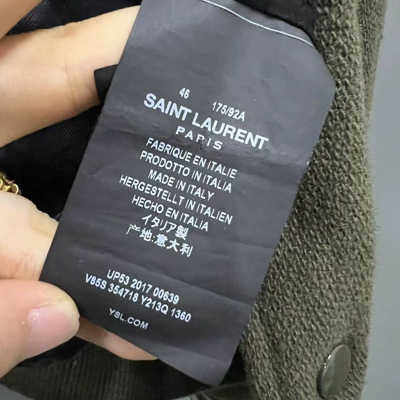 Saint Laurent Paris SAINT LAURENT Olive Green Bomber Jacket- Size US M / EU 48-50 / 2 - 4 Thumbnail
