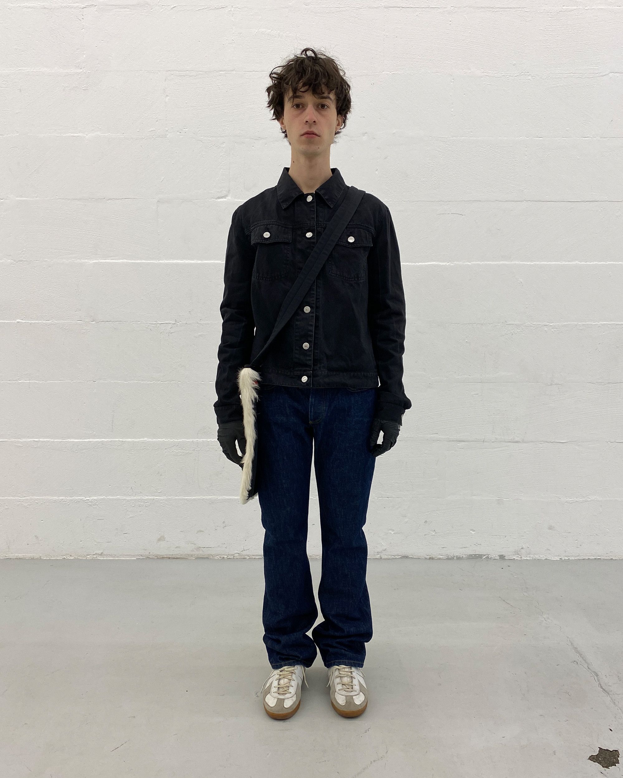 Helmut Lang 2000s Vintage Cotton Denim Jacket Size L / US 10 / IT 46 - 10 Thumbnail