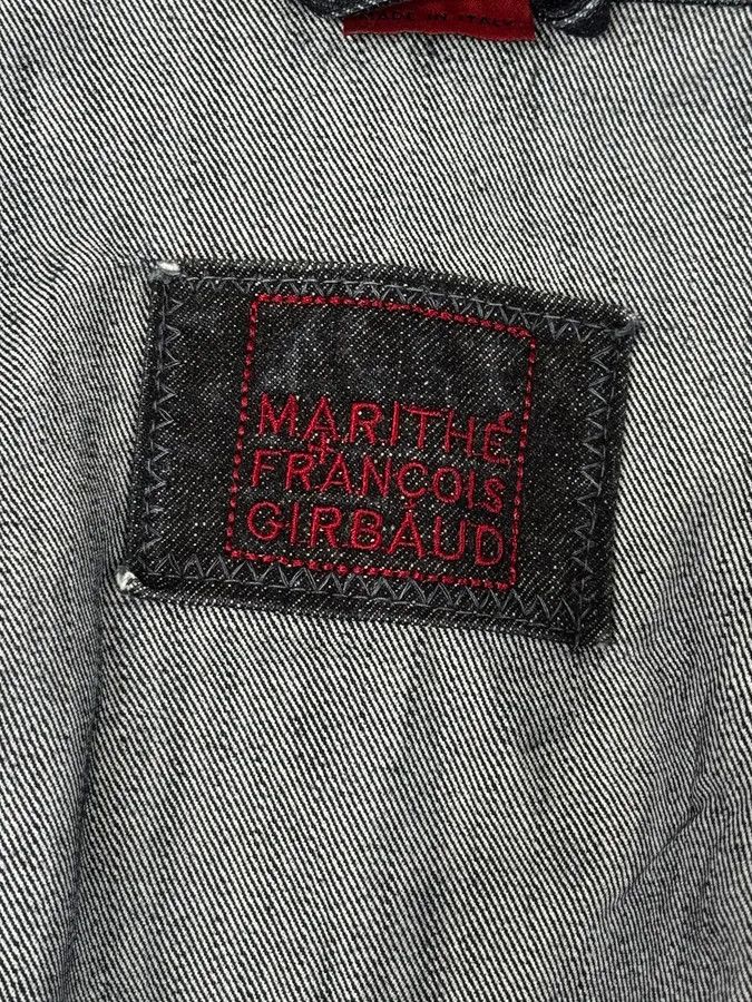 Marithe + Francois Girbaud AW2007 Marithé + François Girbaud Navy Structured Buttoned Patchwork Denim Jacket Size US M / EU 48-50 / 2 - 14 Thumbnail