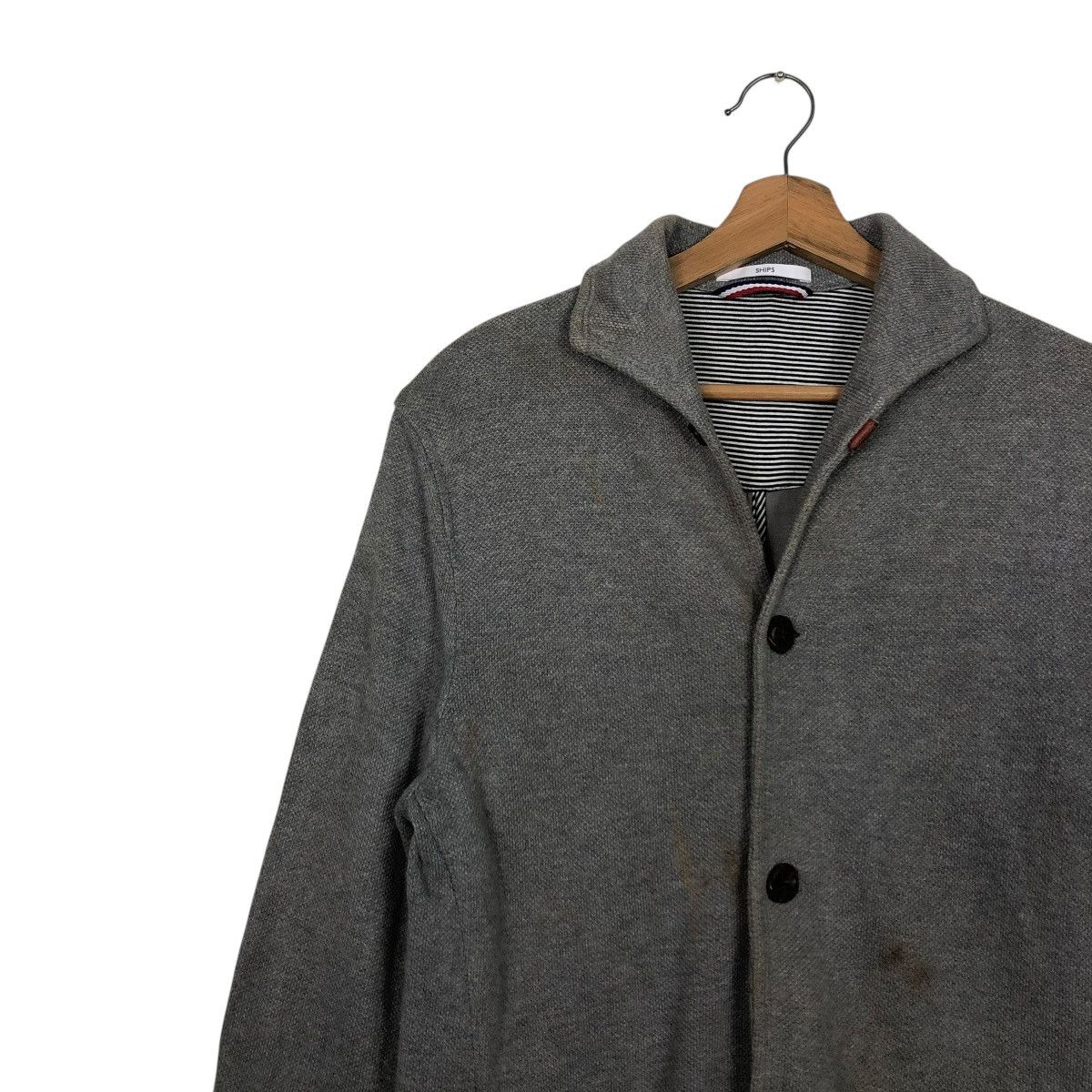 SHIPS 🔥VINTAGE CARDIGAN LIGHT JACKET SHIPS JAPAN ISSEY MIYAKE Size US L / EU 52-54 / 3 - 8 Thumbnail