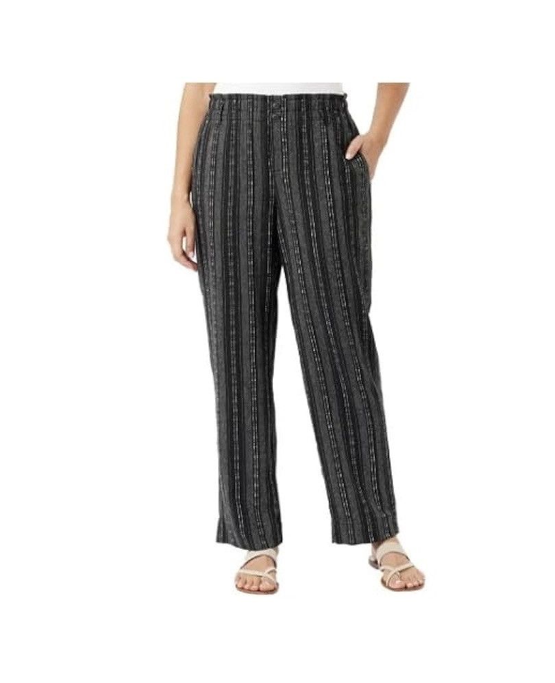 Other Briggs Women's XXL Pull on Pants Black & White NWOT Size 42" / US 20 - 1 Thumbnail
