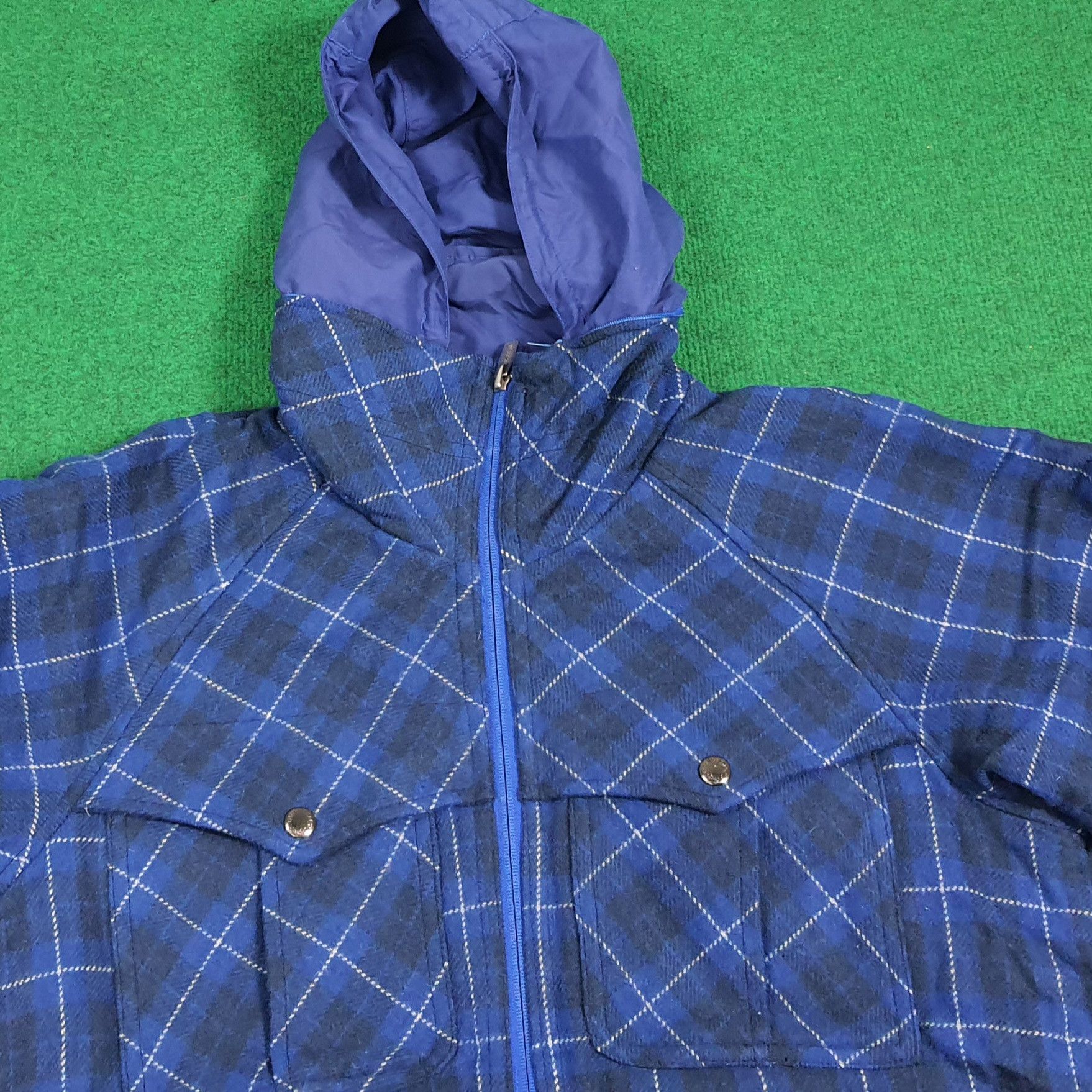 Descente Vintage 90s Descente Reversible Flannel Custom Skull C281N4 Size US M / EU 48-50 / 2 - 8 Thumbnail