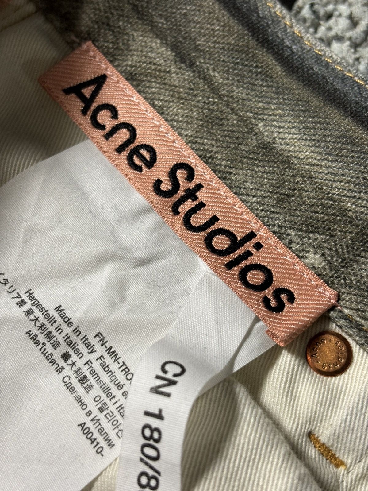 Acne Studios Acne Studios Printed Wide-Leg Jeans Size US 32 / EU 48 - 6 Thumbnail