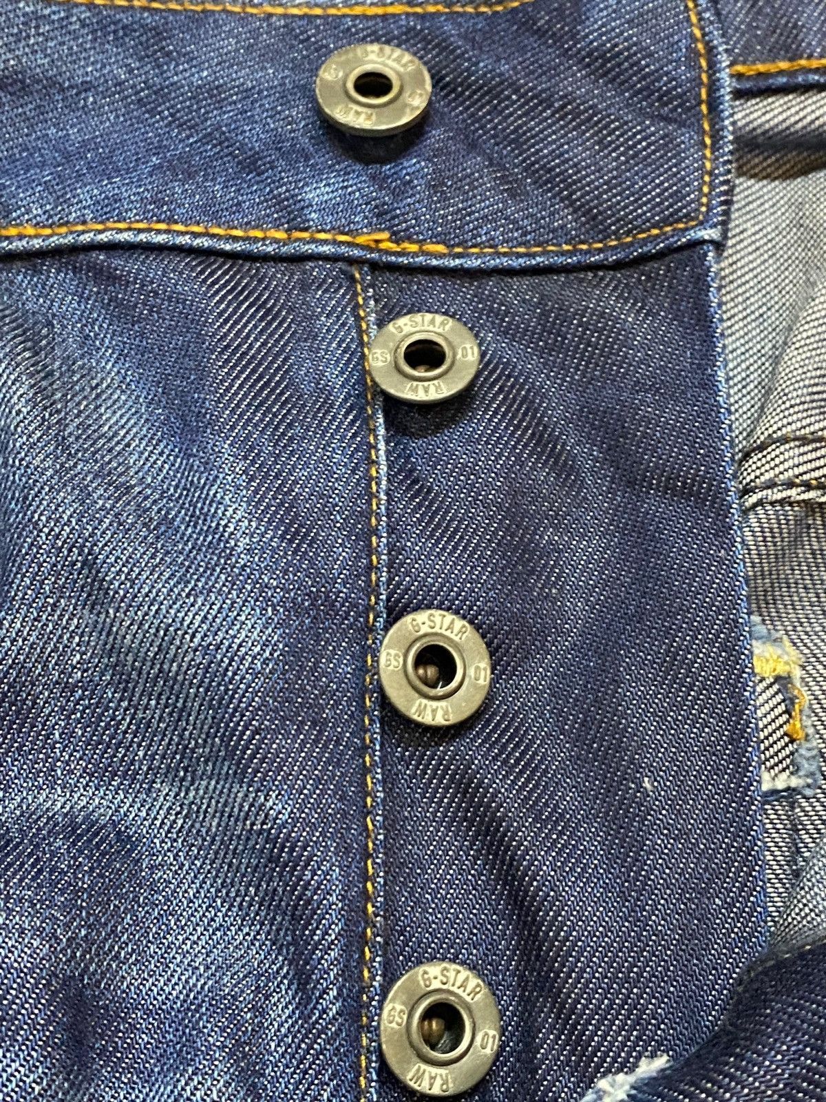 Raw State Vintage G Star Raw Blue Wash Distressed Slim Jeans Size US 36 / EU 52 - 8 Thumbnail