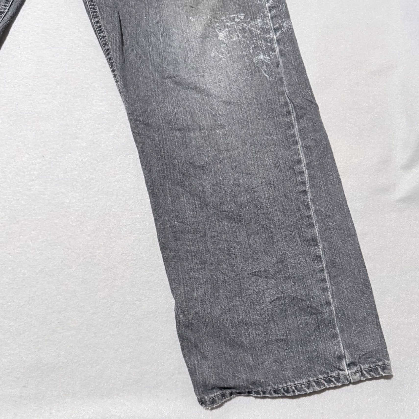 Wrangler Wrangler Jeans Men Gray Denim Mid Rise Classic Loose Straight Zip Fly 36x32 Jeans Size US 36 / EU 52 - 6 Thumbnail