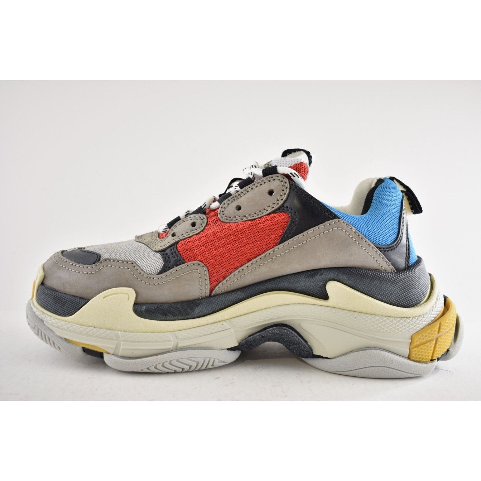 Balenciaga Balenciaga Triple S Split White Grey Yellow Flat Platform Size US 6 / EU 39 - 10 Thumbnail