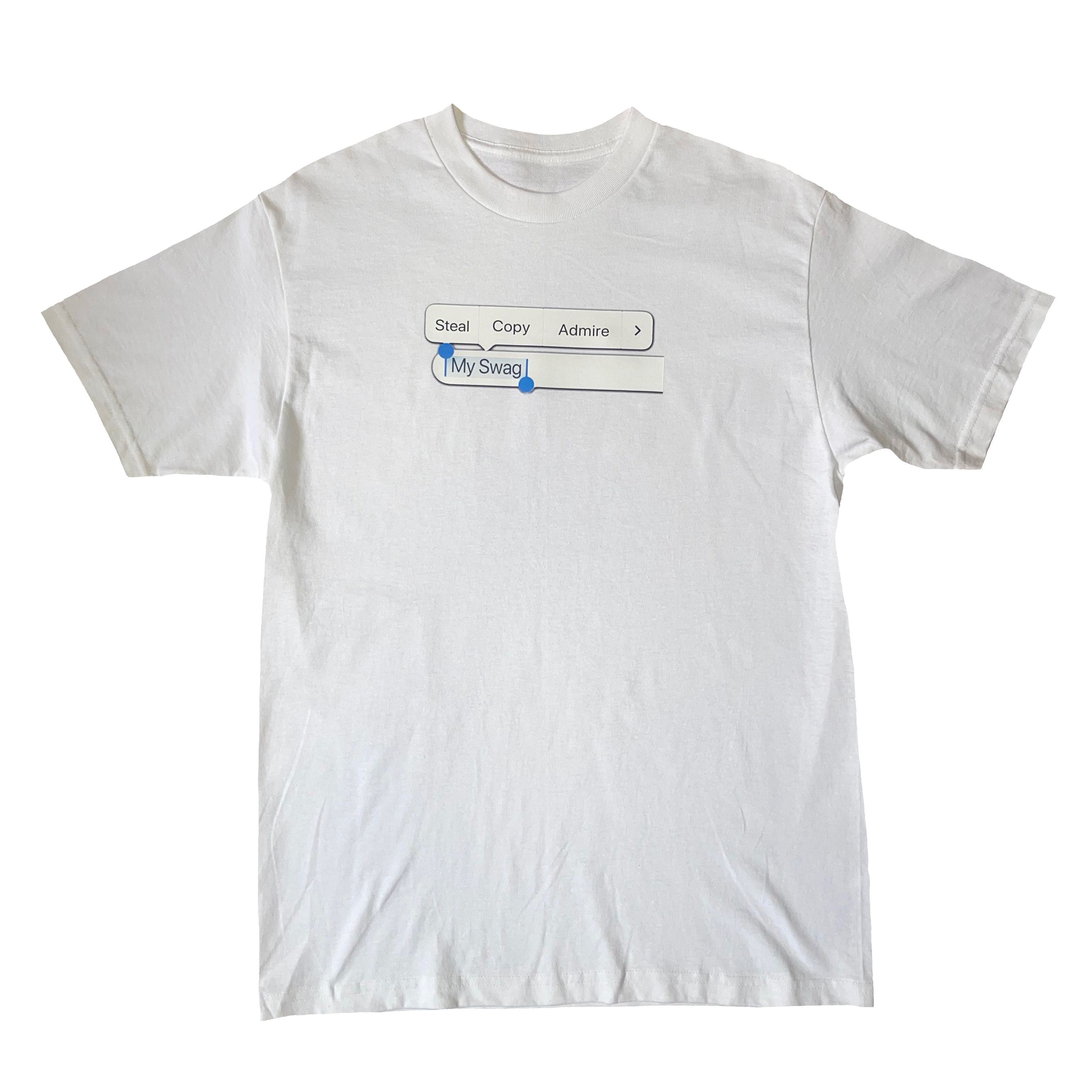 Vintage White "My Swag" T-shirt Size US M / EU 48-50 / 2 - 1 Thumbnail