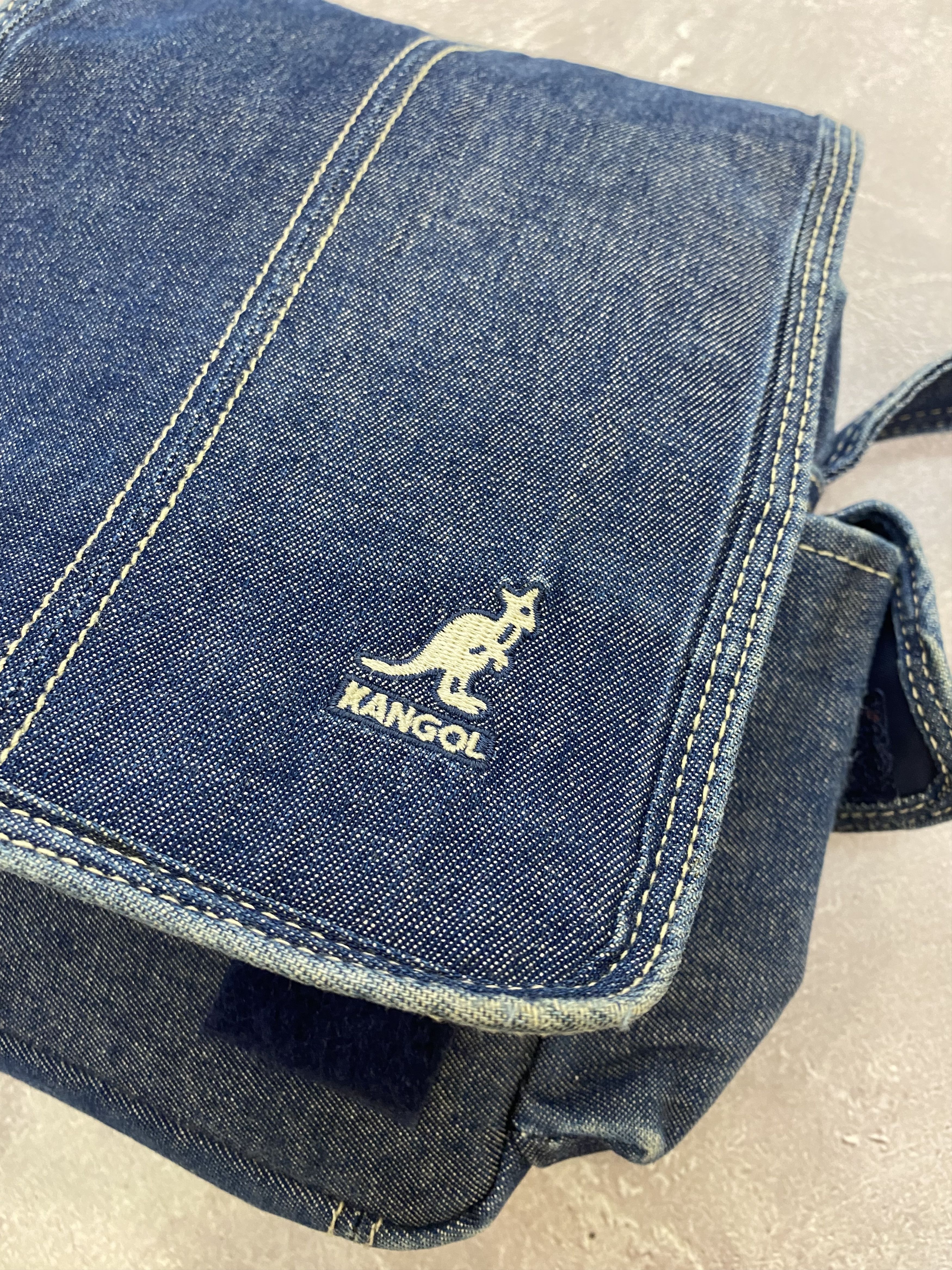Kangol × Vintage Vintage Kangol Denim Shoulder Bag Size ONE SIZE - 7 Thumbnail