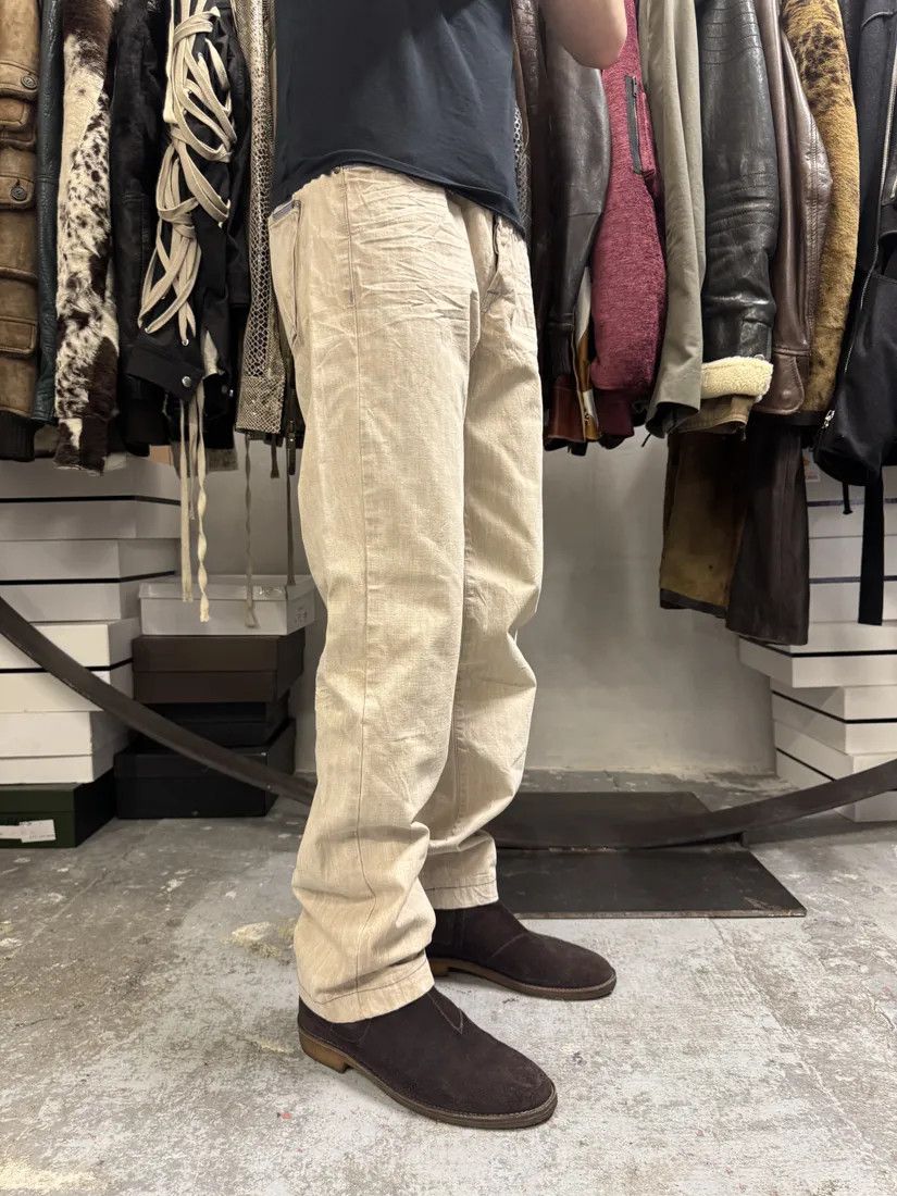 Designer × Marithe + Francois Girbaud × Vintage 2000s Marithé + François Girbaud Grey Summer Signature Pants Size US 33 - 4 Thumbnail