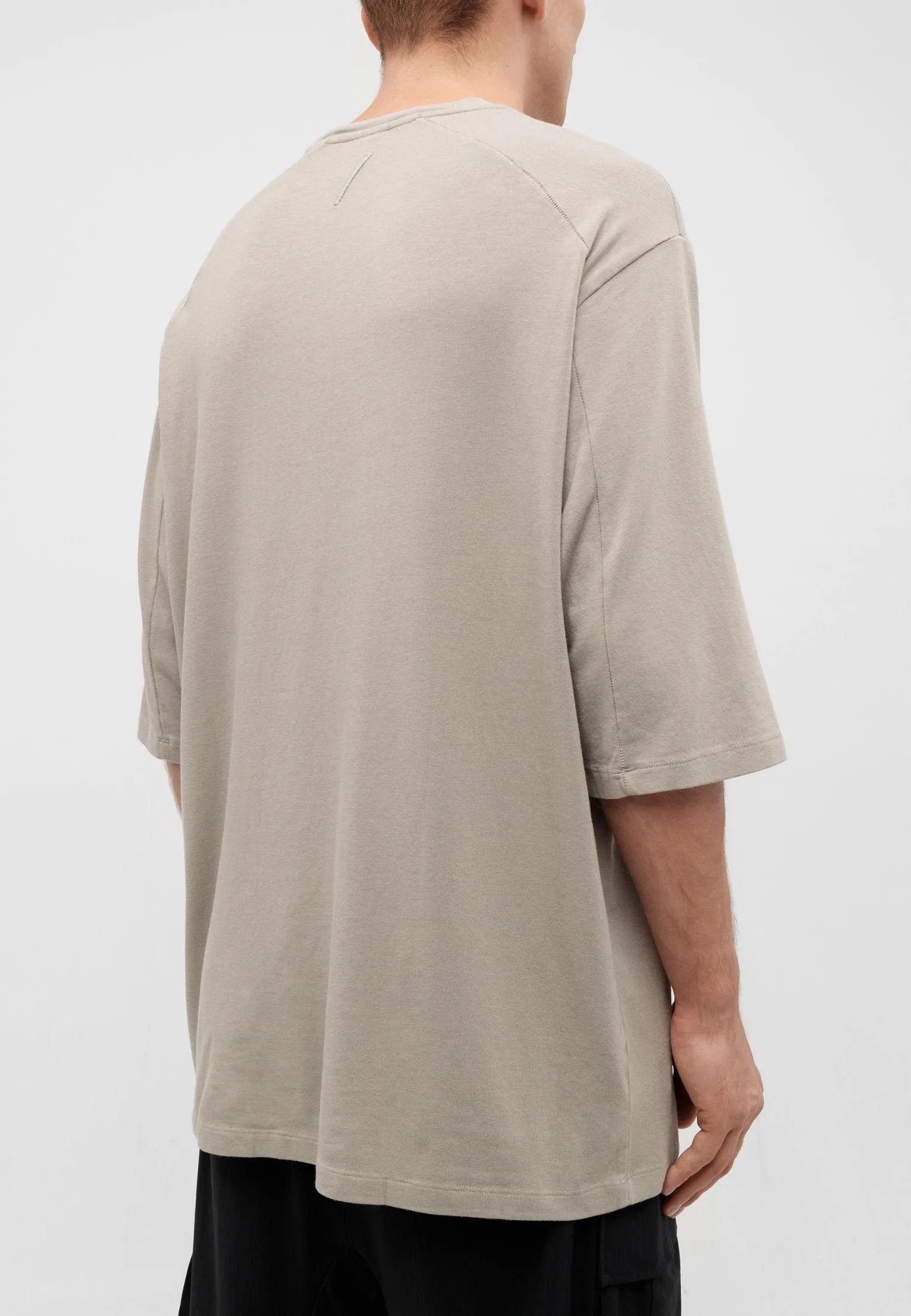 Thom Krom Thom Men Unisex Moonbeam Beige T-Shirt Cotton Modal Size M Size US M / EU 48-50 / 2 - 4 Thumbnail