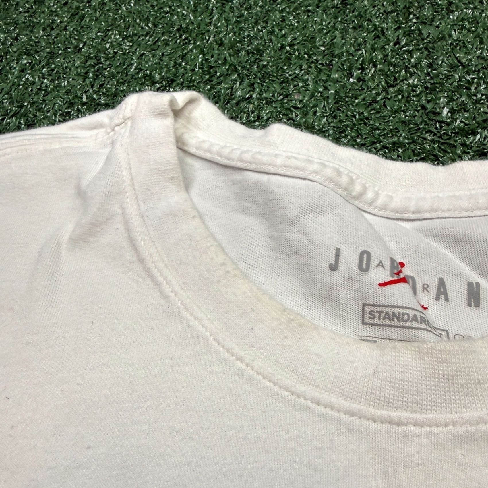 Jordan Brand Jordan Shirt Men's 2XL White Short Sleeve Graphic Print Jumpman 23 Nike Air Retro Sports City Hip Hop Boys Girls Mens Womens Size US XXL / EU 58 / 5 - 4 Thumbnail