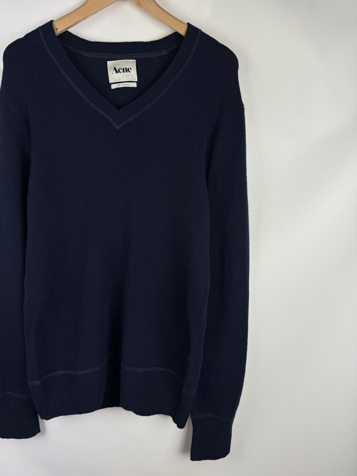 Acne Studios Acne Pop Knit A/W 09 V Neck Men’s Lambswool Sweater Pullover Size US M / EU 48-50 / 2 - 3 Thumbnail