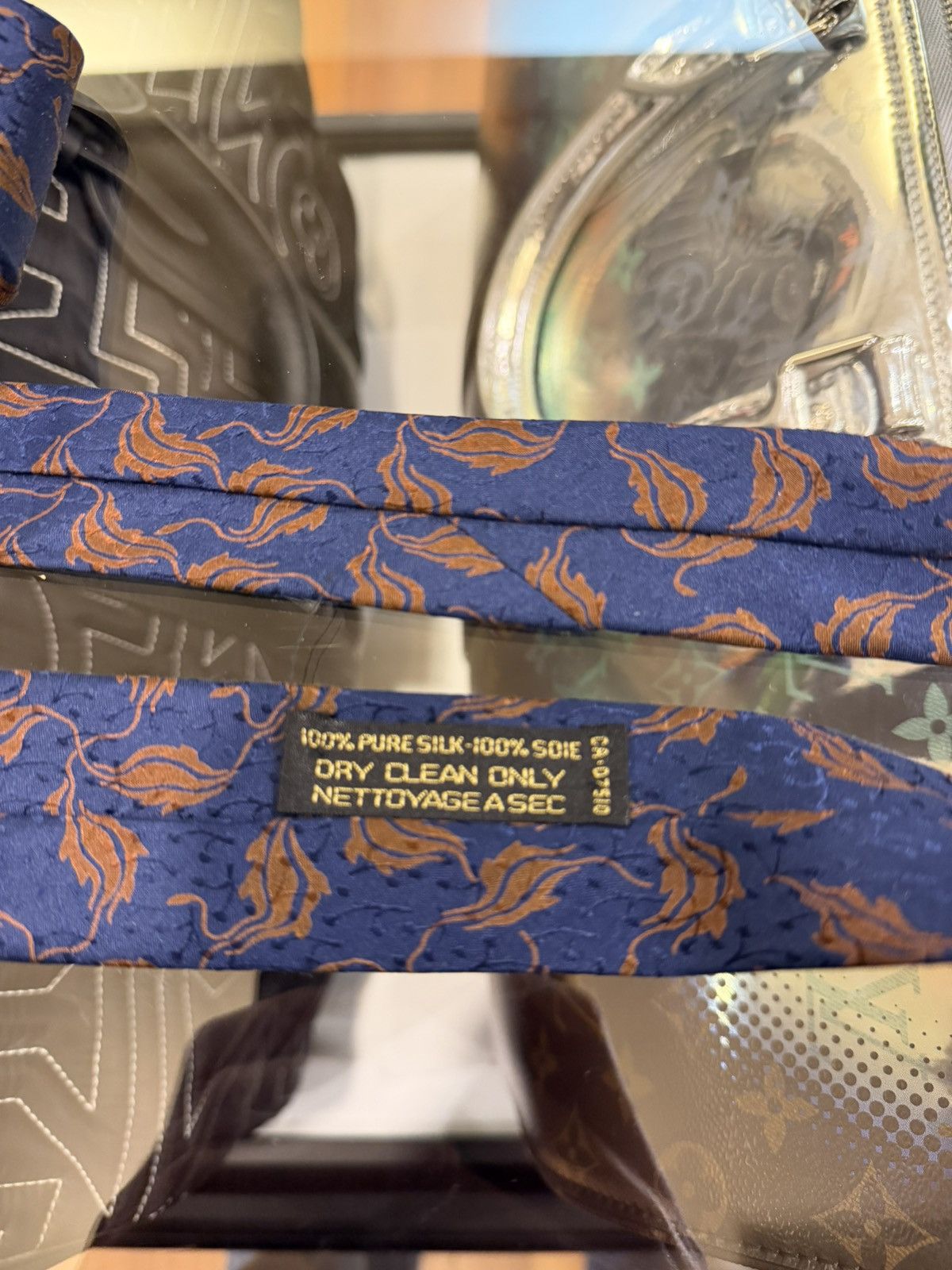 Giorgio Armani Giorgio Armani Cravatte Floral Tie - Blue/Brown Size ONE SIZE - 4 Thumbnail