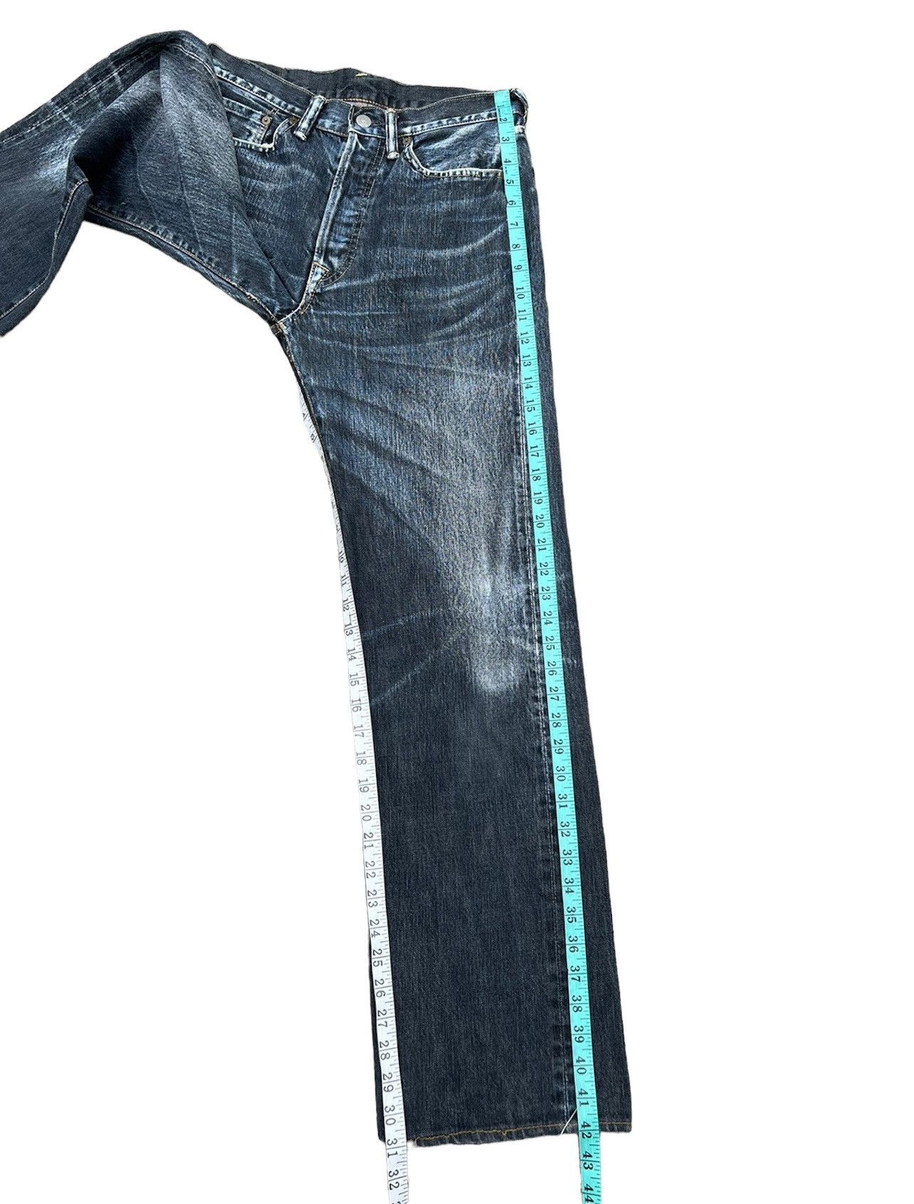 45rpm Vintage 45rpm Japan Faded Indigo Denim Selvedge Jeans Size US 29 - 5 Thumbnail