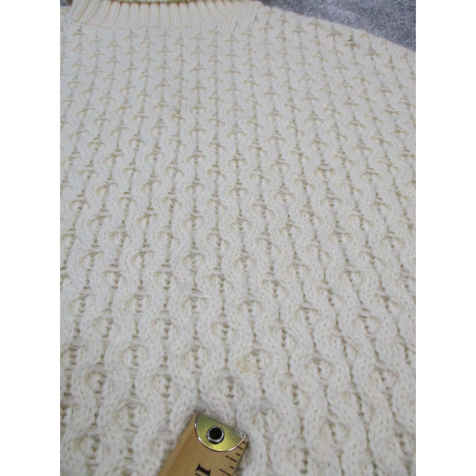 Banana Republic VINTAGE Banana Republic Women's Sweater Pullover XS Ivory Wool Blend Knit Turtleneck Casual Fall Winter Size XS / US 0-2 / IT 36-38 - 5 Thumbnail