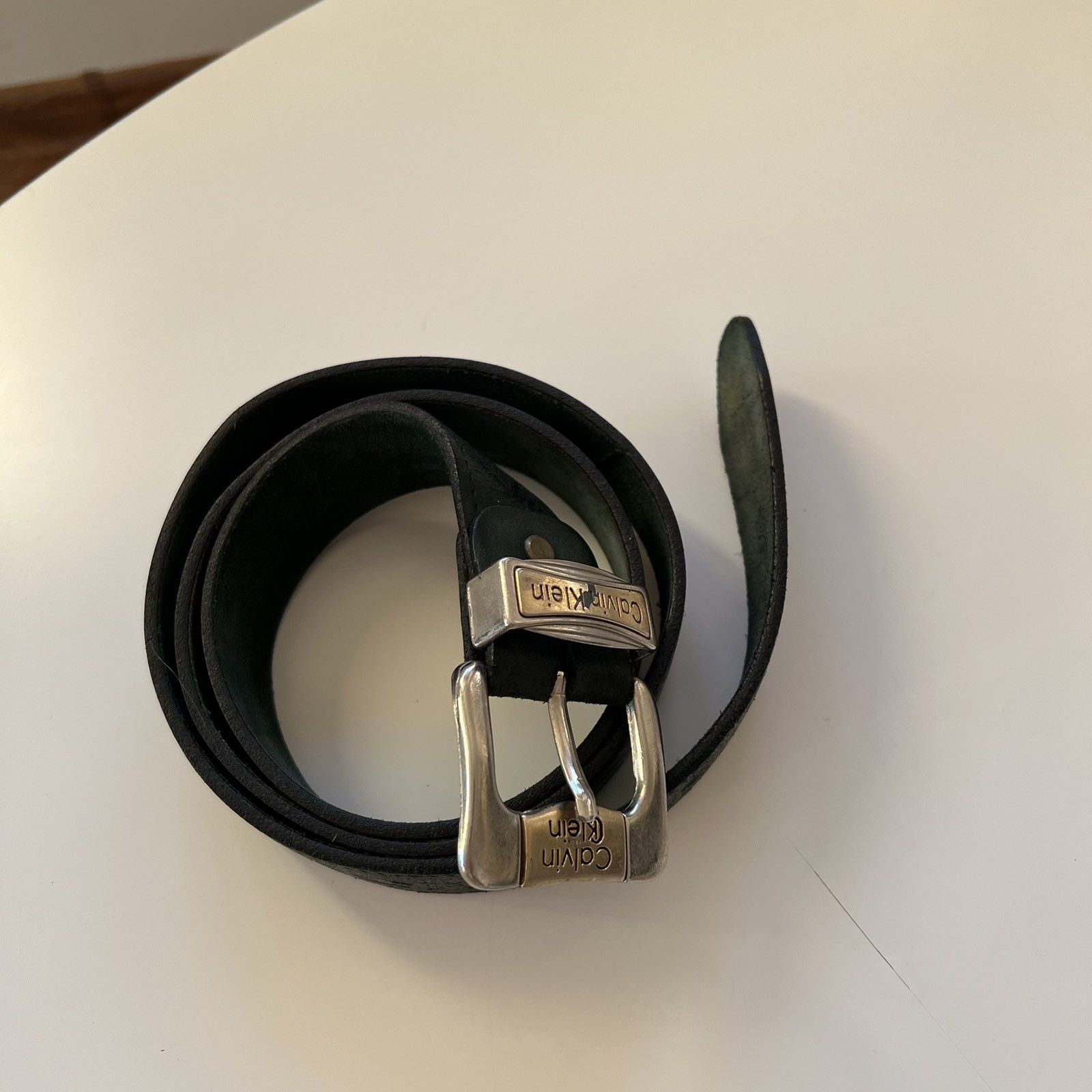 Calvin Klein × Vintage Vintage Calvin Klein Leather belt Size ONE SIZE - 2 Thumbnail
