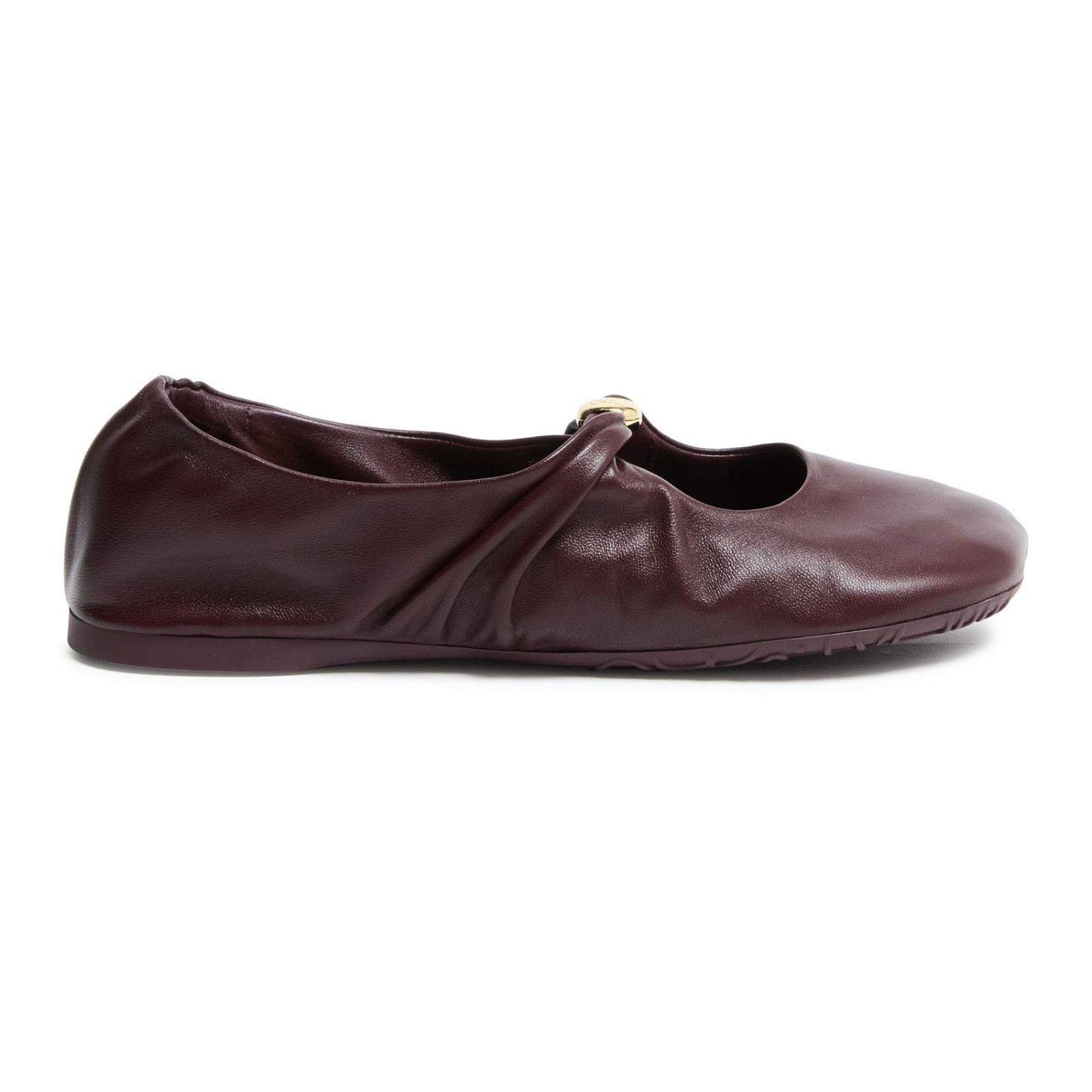 LOEWE Pebble Burgundy Ballerinas New & Authentic (Women's si