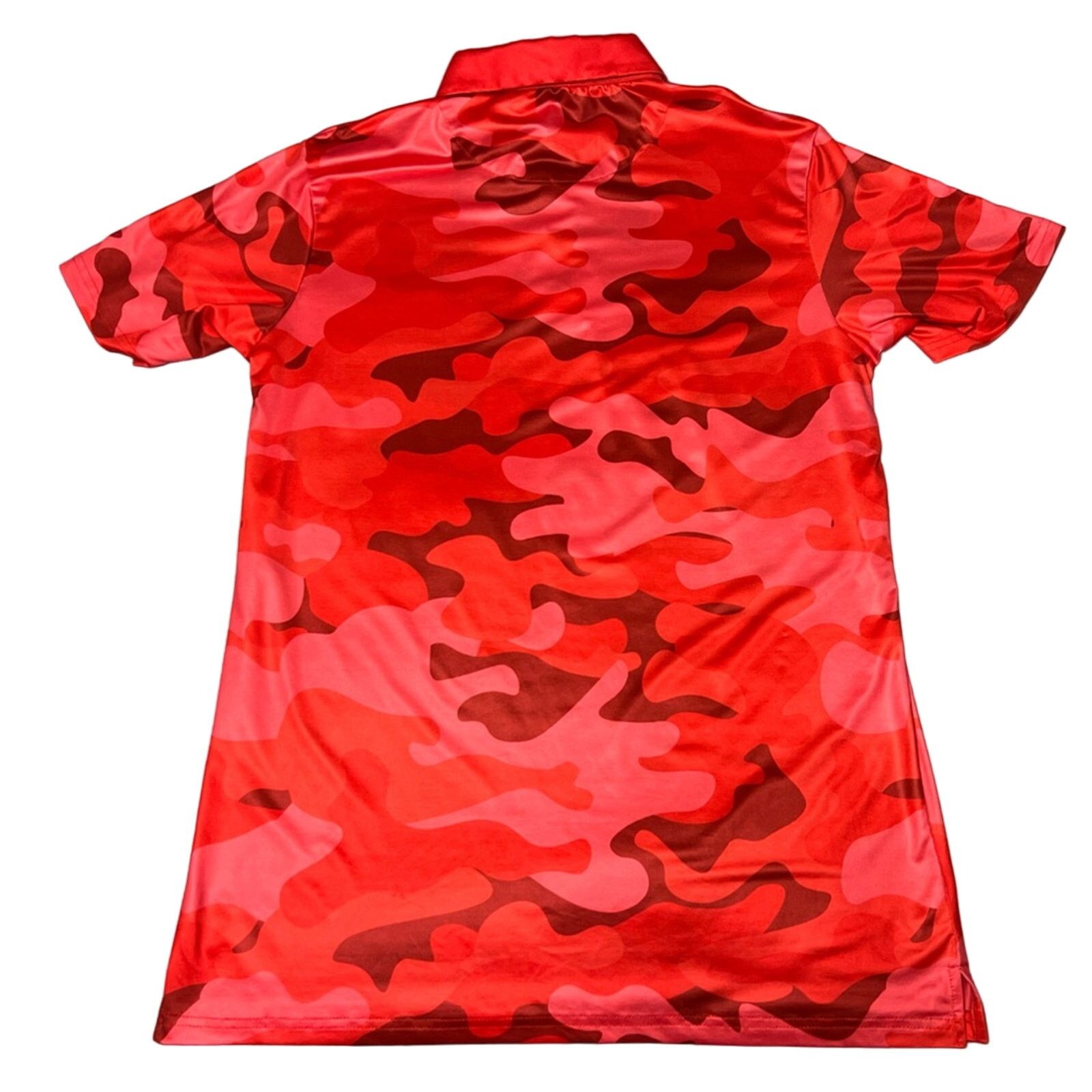 Other Pins Aces Polo Shirt Men's Golf Red Camo Print Stretch Size US M / EU 48-50 / 2 - 2 Thumbnail