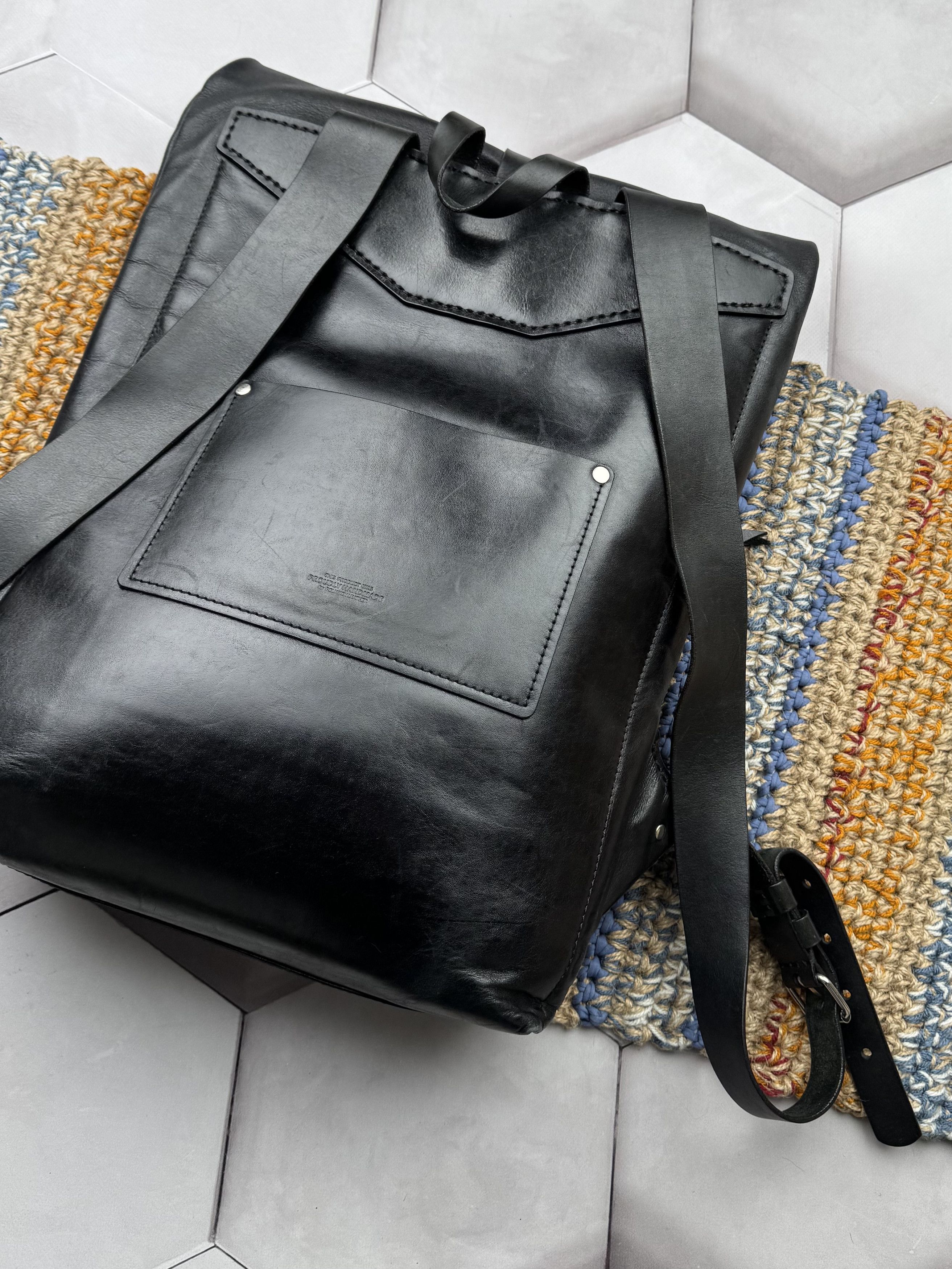 Vintage Vintage Leather Backpack (ES9) Size ONE SIZE - 8 Thumbnail