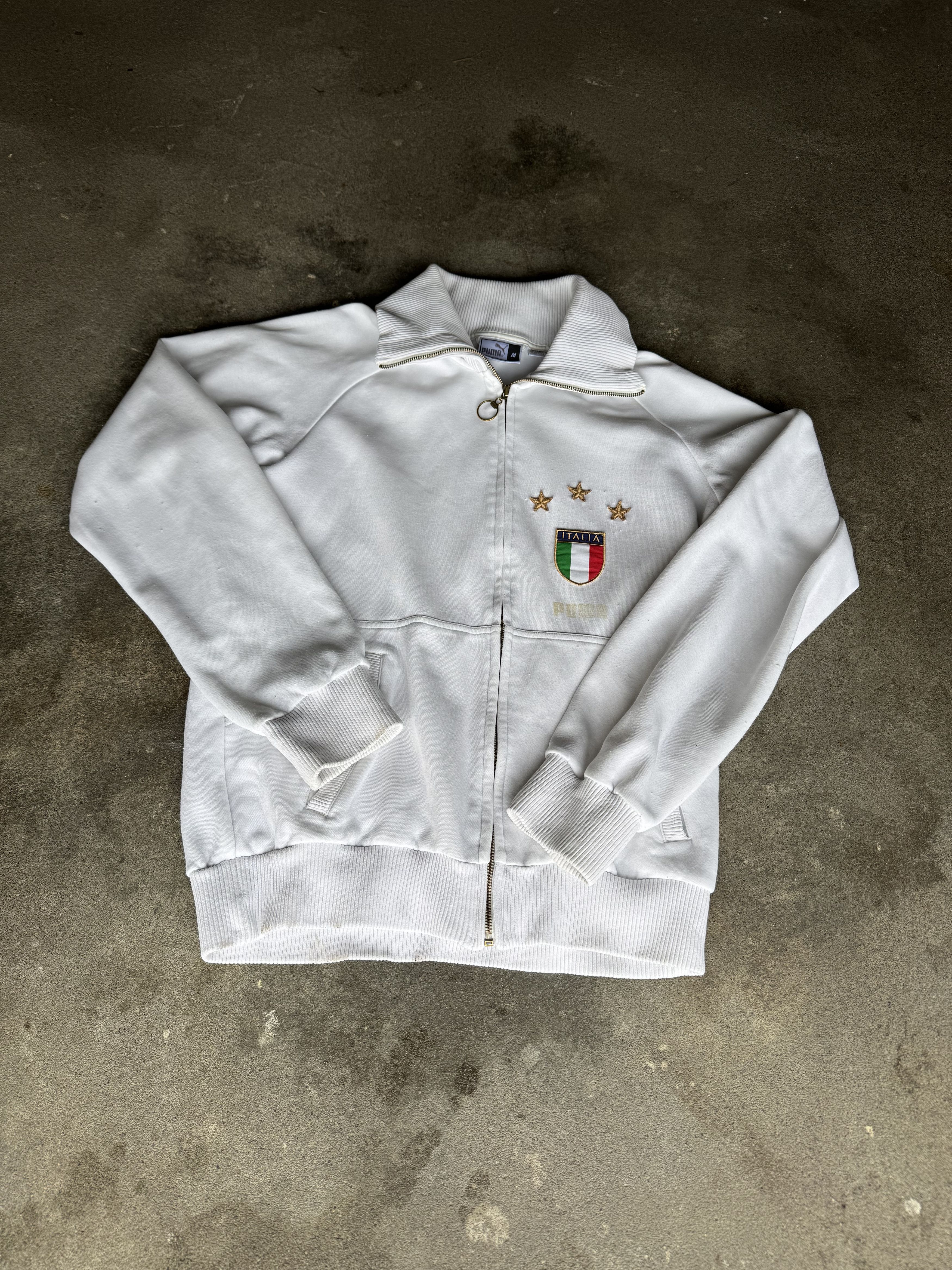 Puma Puma Italy Crest White Zip Jacket Y2K Size US M / EU 48-50 / 2 - 2 Thumbnail