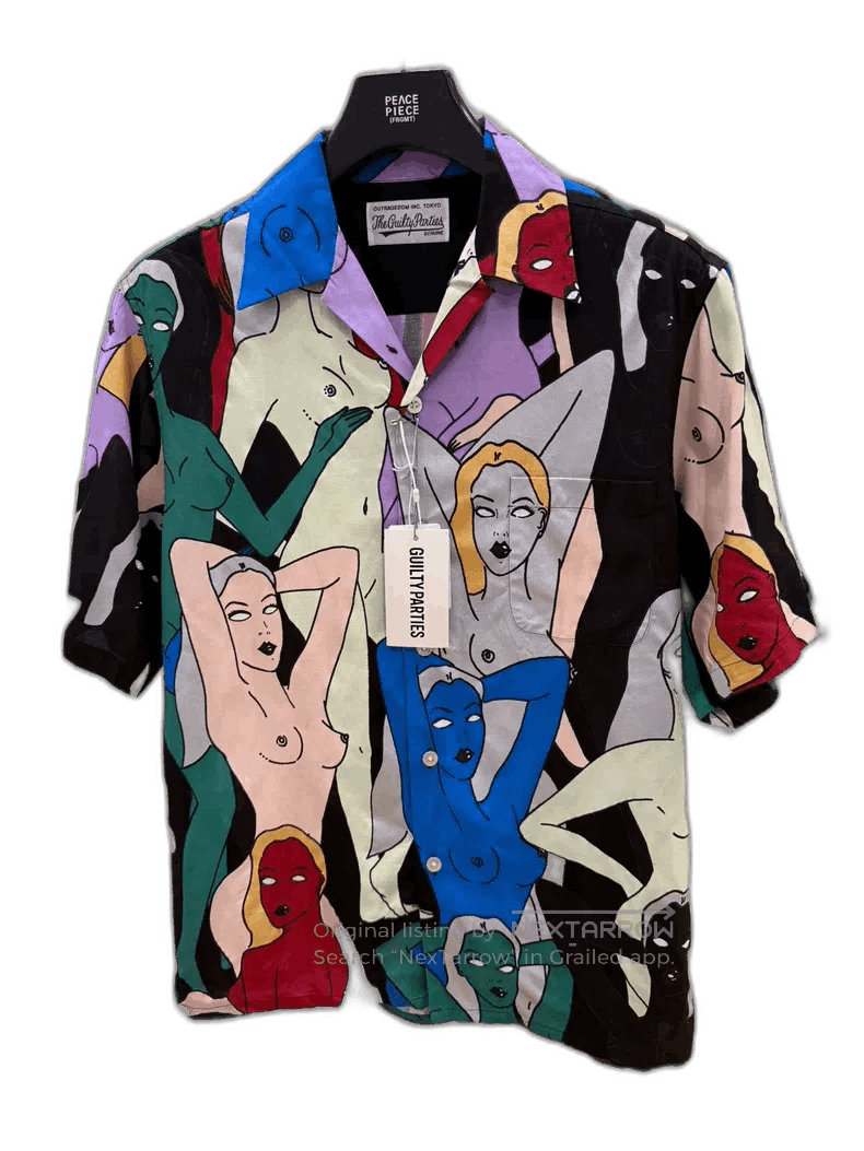 WACKO MARIA Hawaiian Print Short Sleeve Shirt