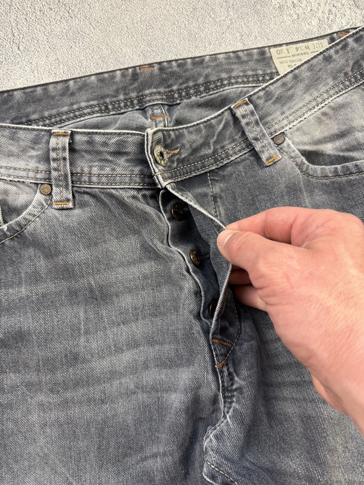 Diesel Vintage Diesel Jeans Distressed Faded Flared Wide Baggy Y2K Size US 34 / EU 50 - 6 Thumbnail