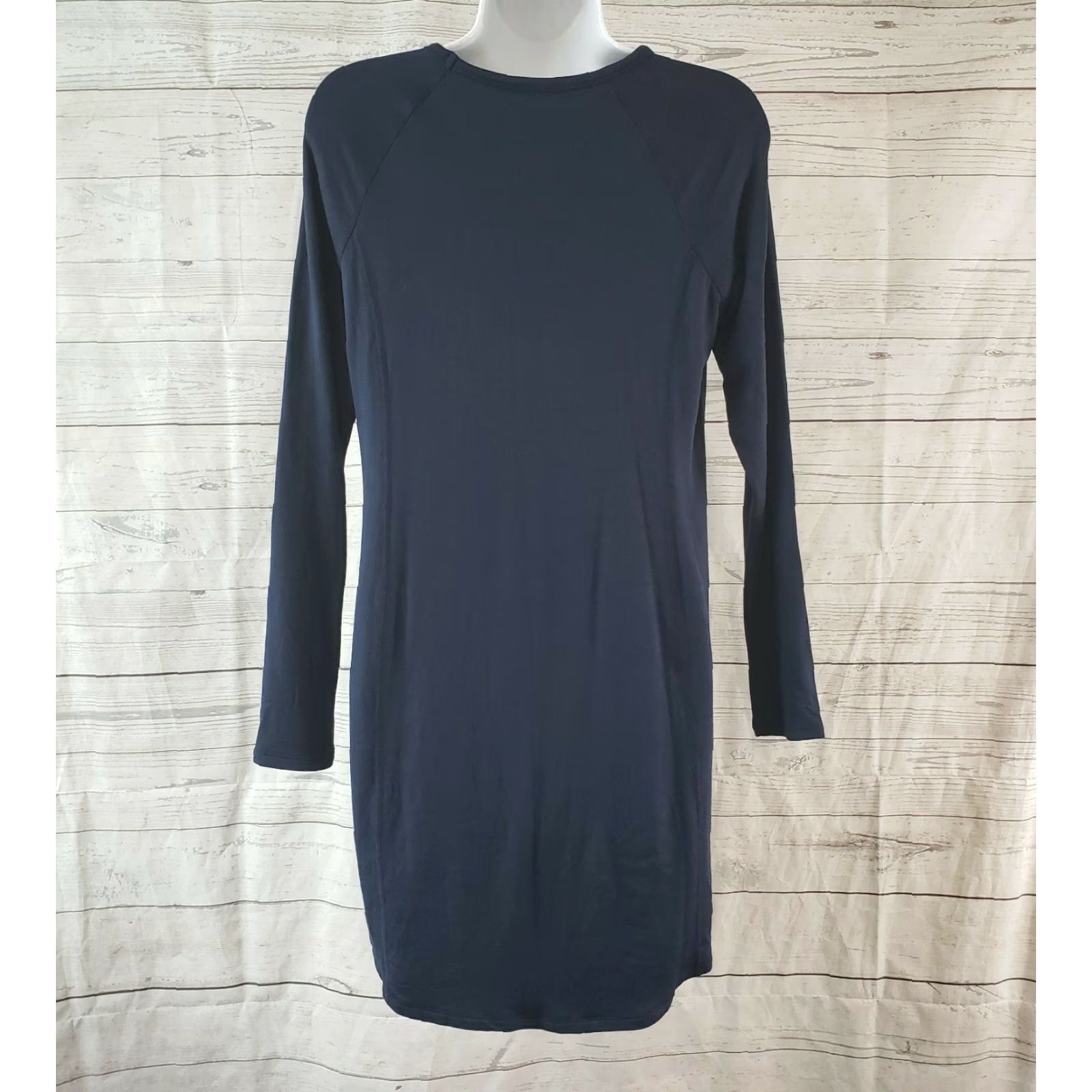 Vintage Purejill Womens Tunic Dress Solid Blue Long Sleeve Rayon Blend Size S Size S / US 4 / IT 40 - 4 Thumbnail