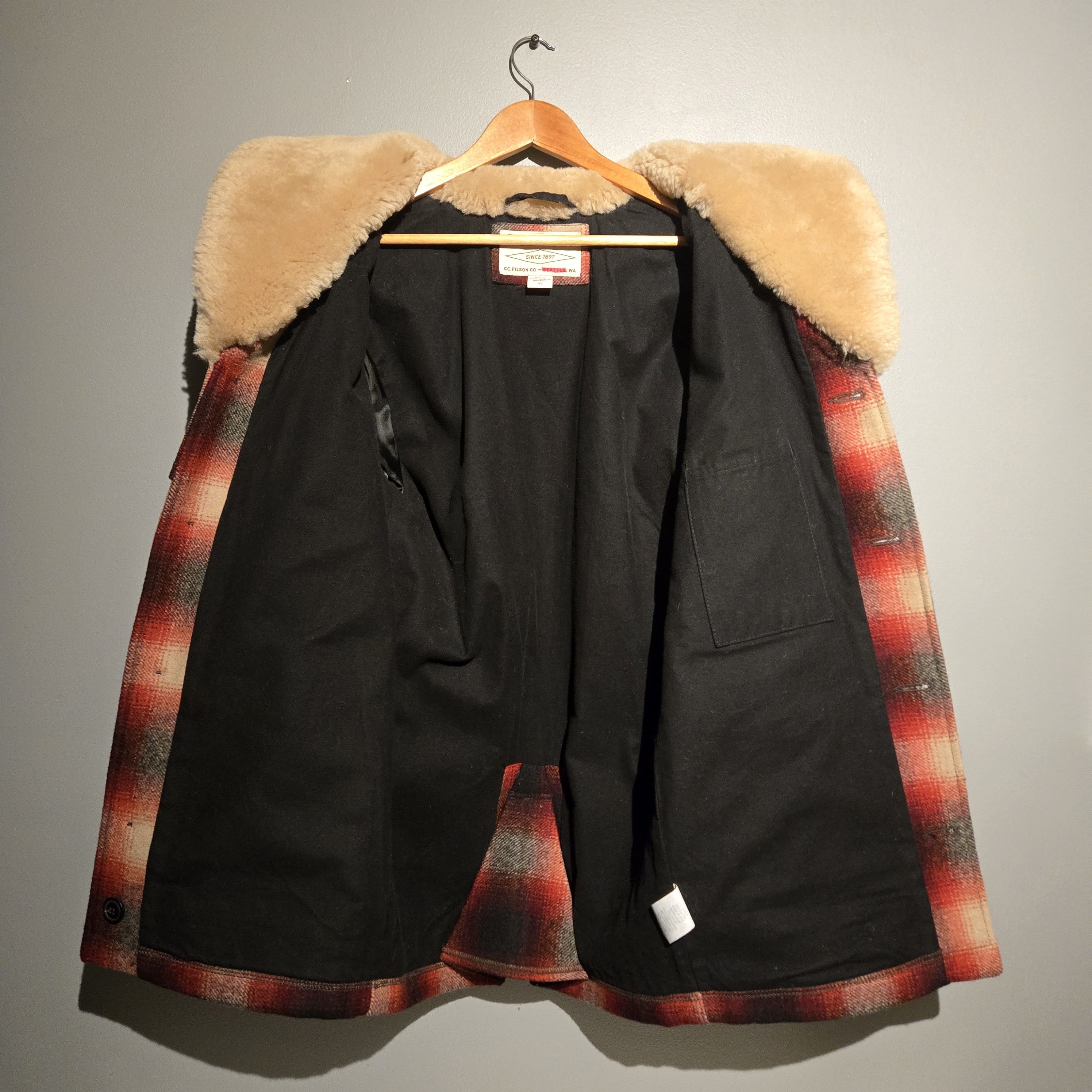 Filson Rare 2017 Red/Cream Plaid Colourway Filson Packer Coat Size US XS / EU 42 / 0 - 6 Thumbnail