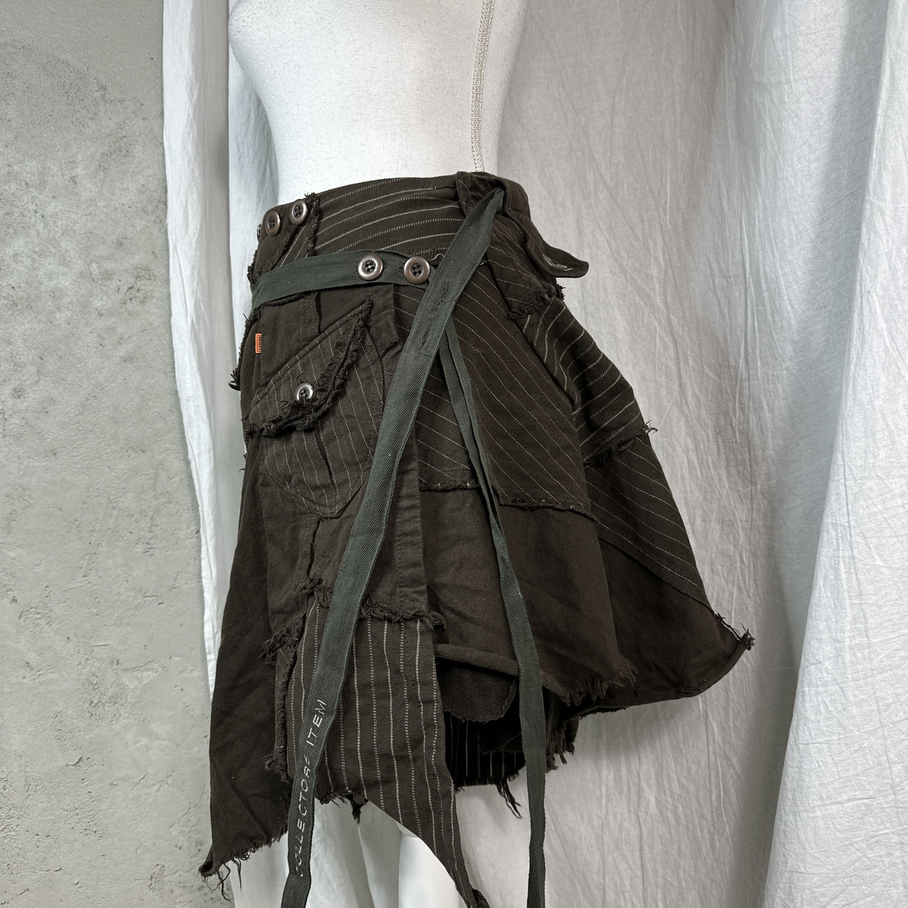 Vintage Asymmetrical Vintage Avant Garde Skirt Size 30" / US 8 / IT 44 - 6 Thumbnail