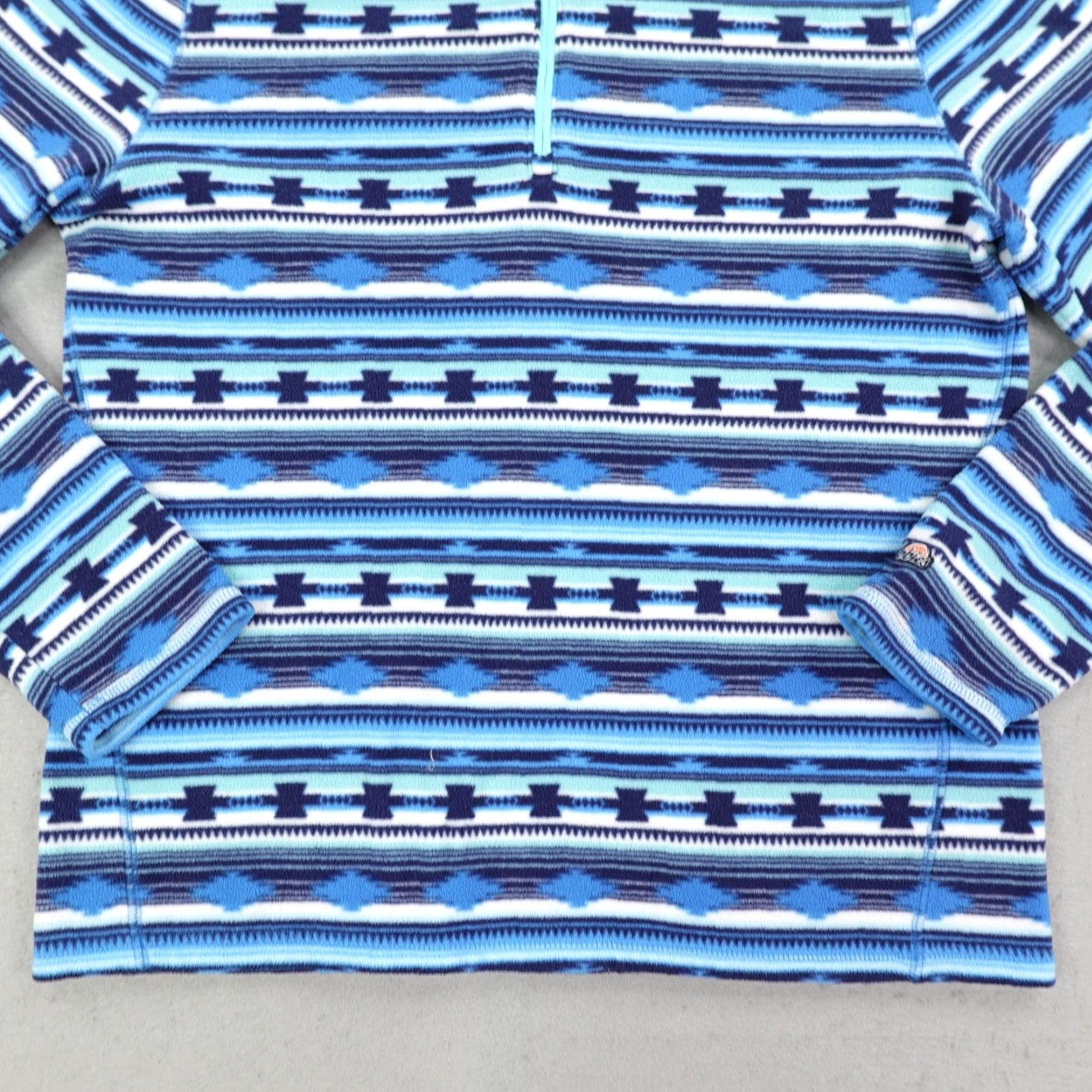 Chubbies Chubbies Sweater Mens Medium Blue Aztec Fleece Beach Club 1/4 Zip Pullover Size US M / EU 48-50 / 2 - 3 Thumbnail